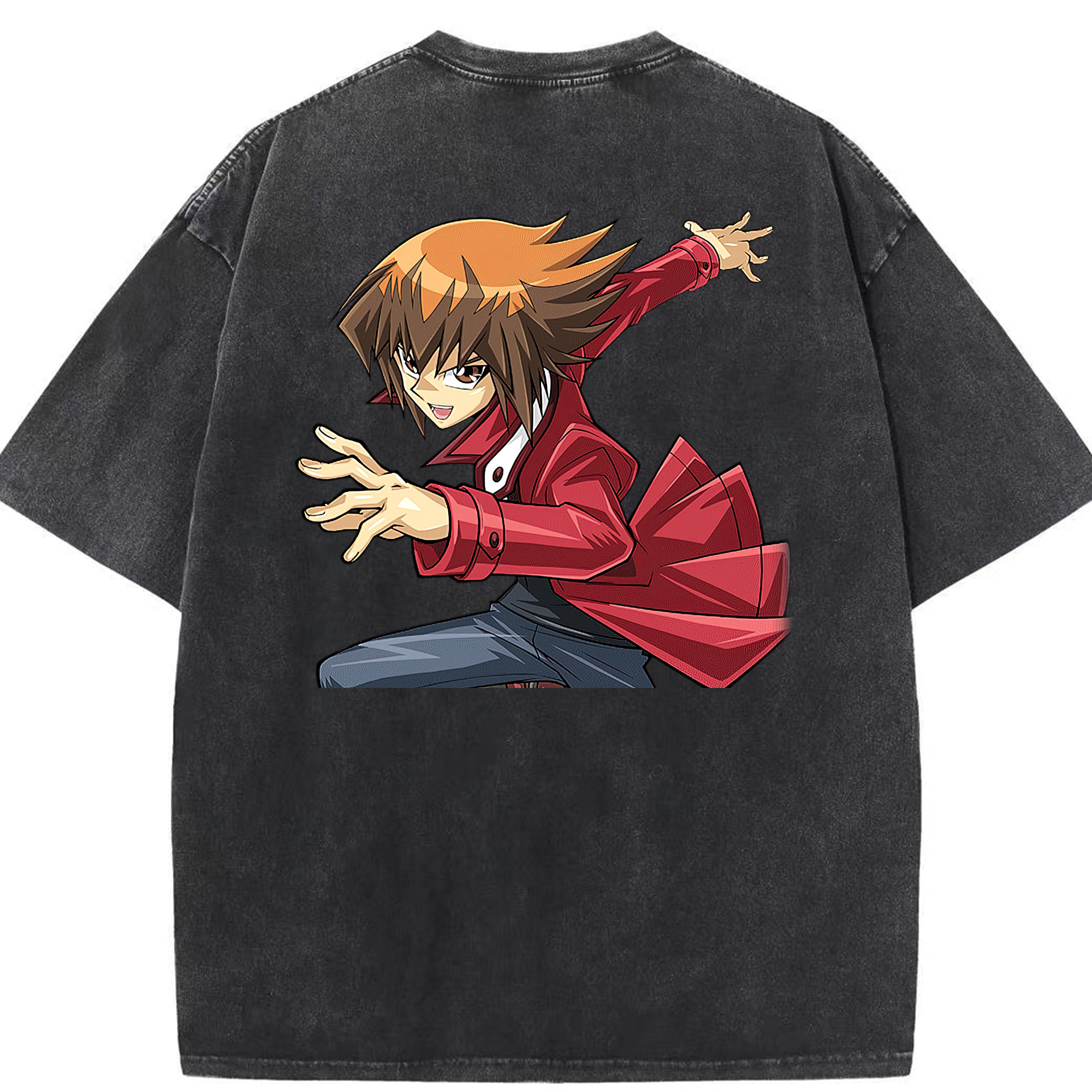 （画像用） 遊☆戯☆王 Yu-Gi-Oh! 綿100% ヴィンテージ風 半袖Tシャツ（背面プリント）