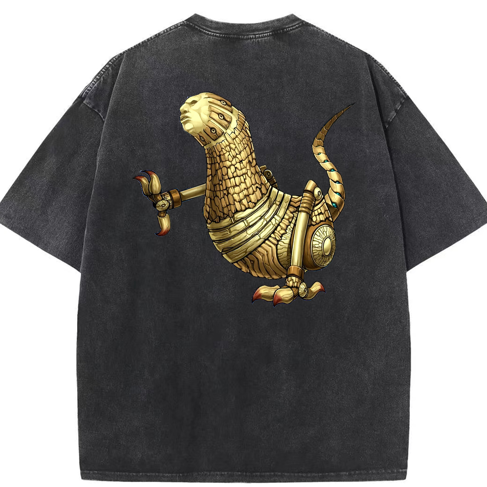 （画像用） 遊☆戯☆王 Yu-Gi-Oh! 綿100% ヴィンテージ風 半袖Tシャツ（背面プリント）