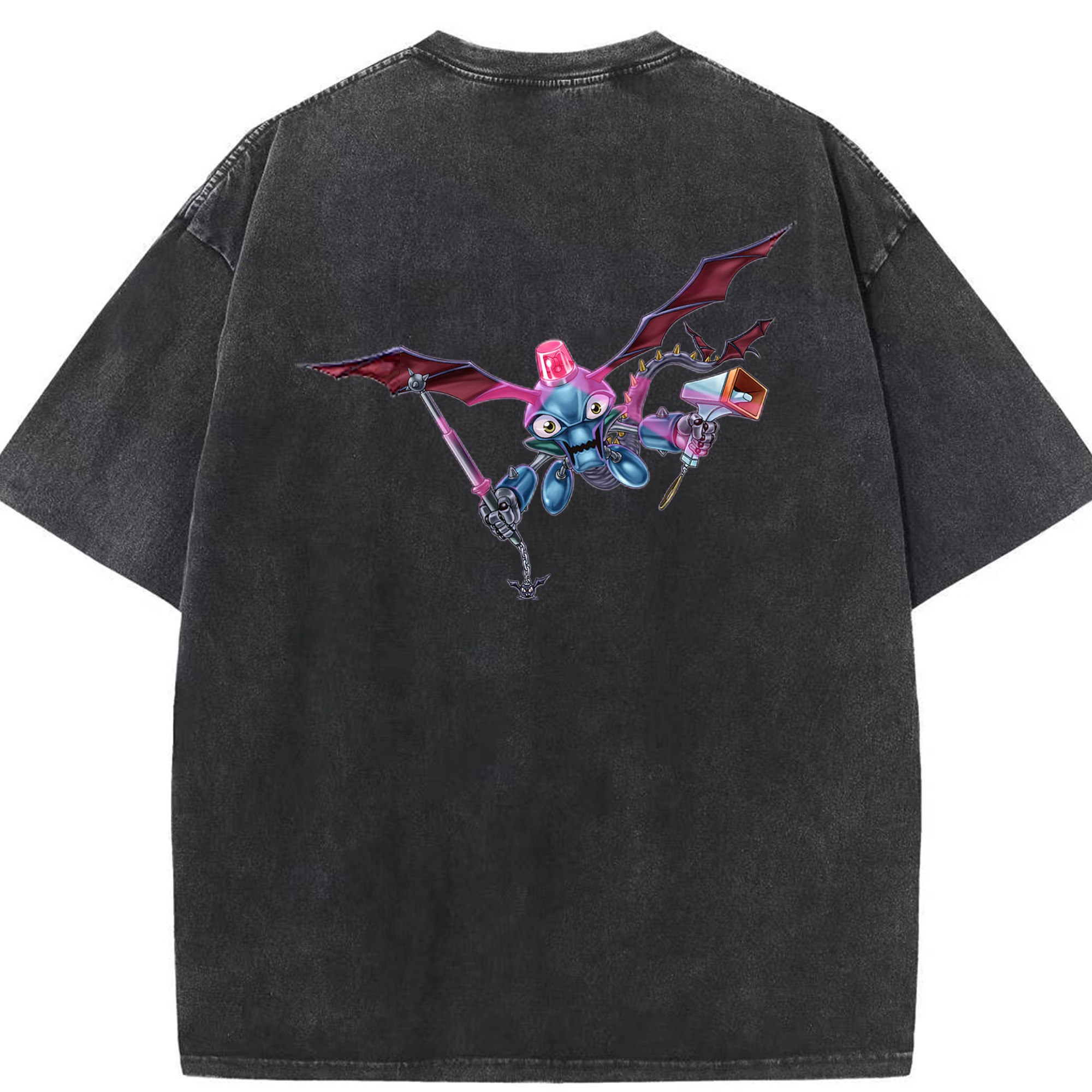 （画像用） 遊☆戯☆王 Yu-Gi-Oh! 綿100% ヴィンテージ風 半袖Tシャツ（背面プリント）