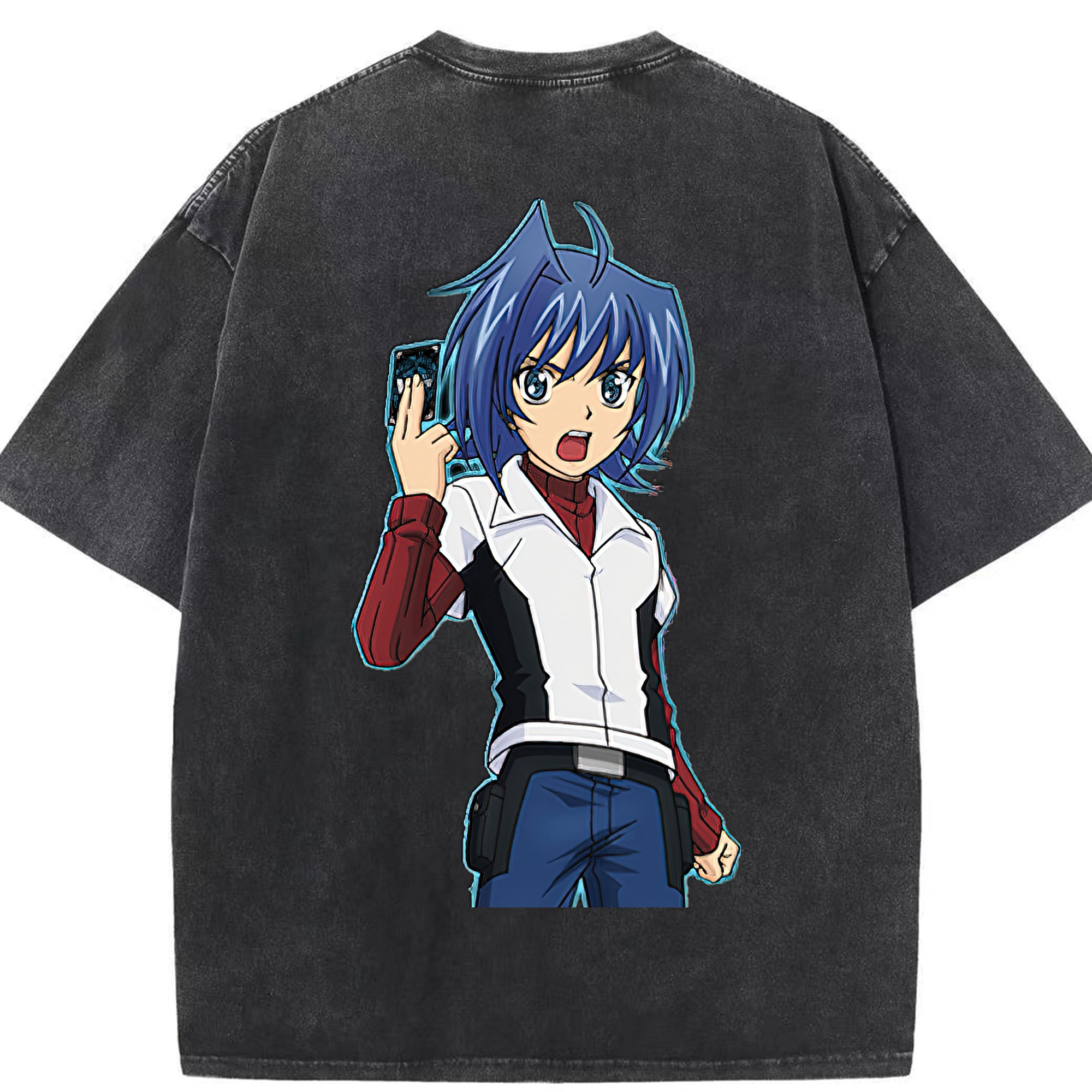 （画像用） 遊☆戯☆王 Yu-Gi-Oh! 綿100% ヴィンテージ風 半袖Tシャツ（背面プリント）