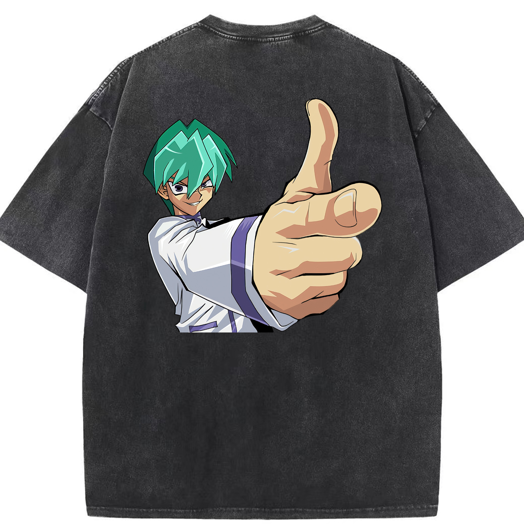 （画像用） 遊☆戯☆王 Yu-Gi-Oh! 綿100% ヴィンテージ風 半袖Tシャツ（背面プリント）