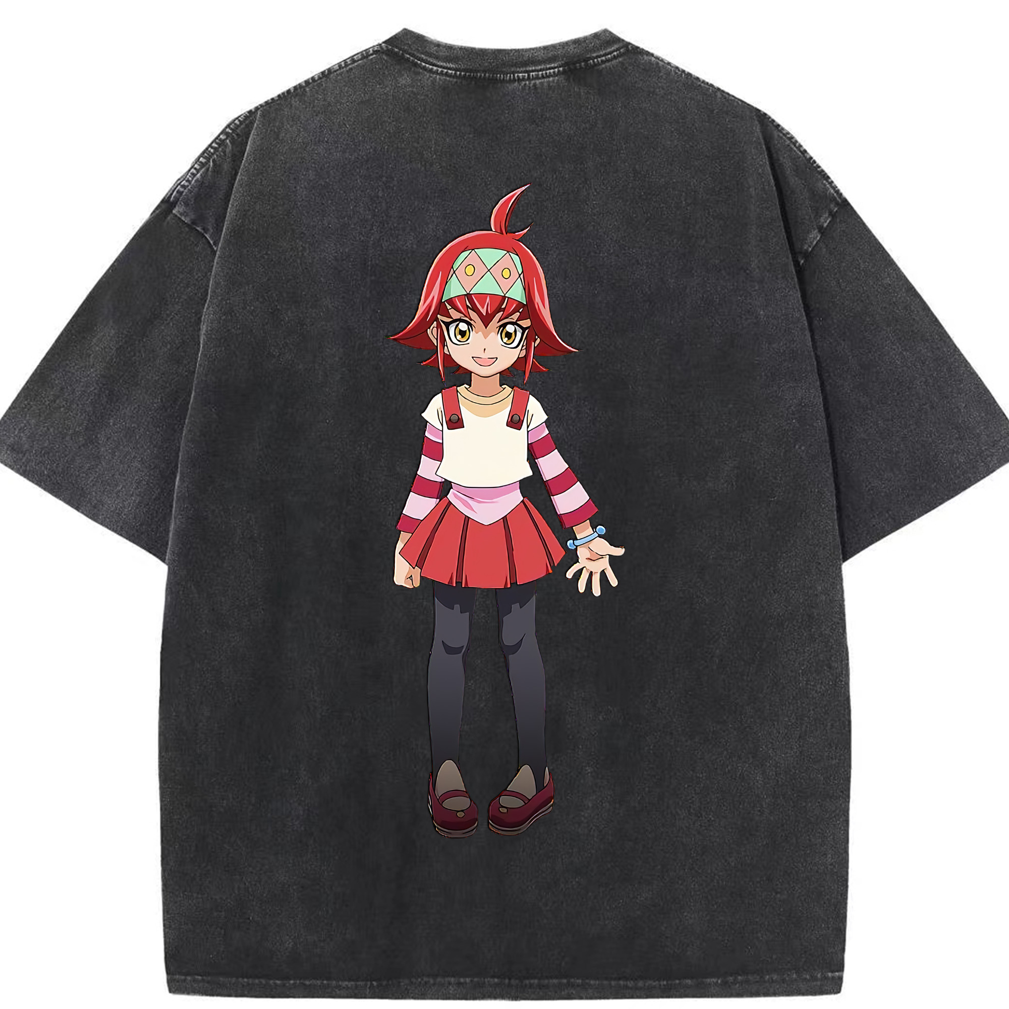 （画像用） 遊☆戯☆王 Yu-Gi-Oh! 綿100% ヴィンテージ風 半袖Tシャツ（背面プリント）