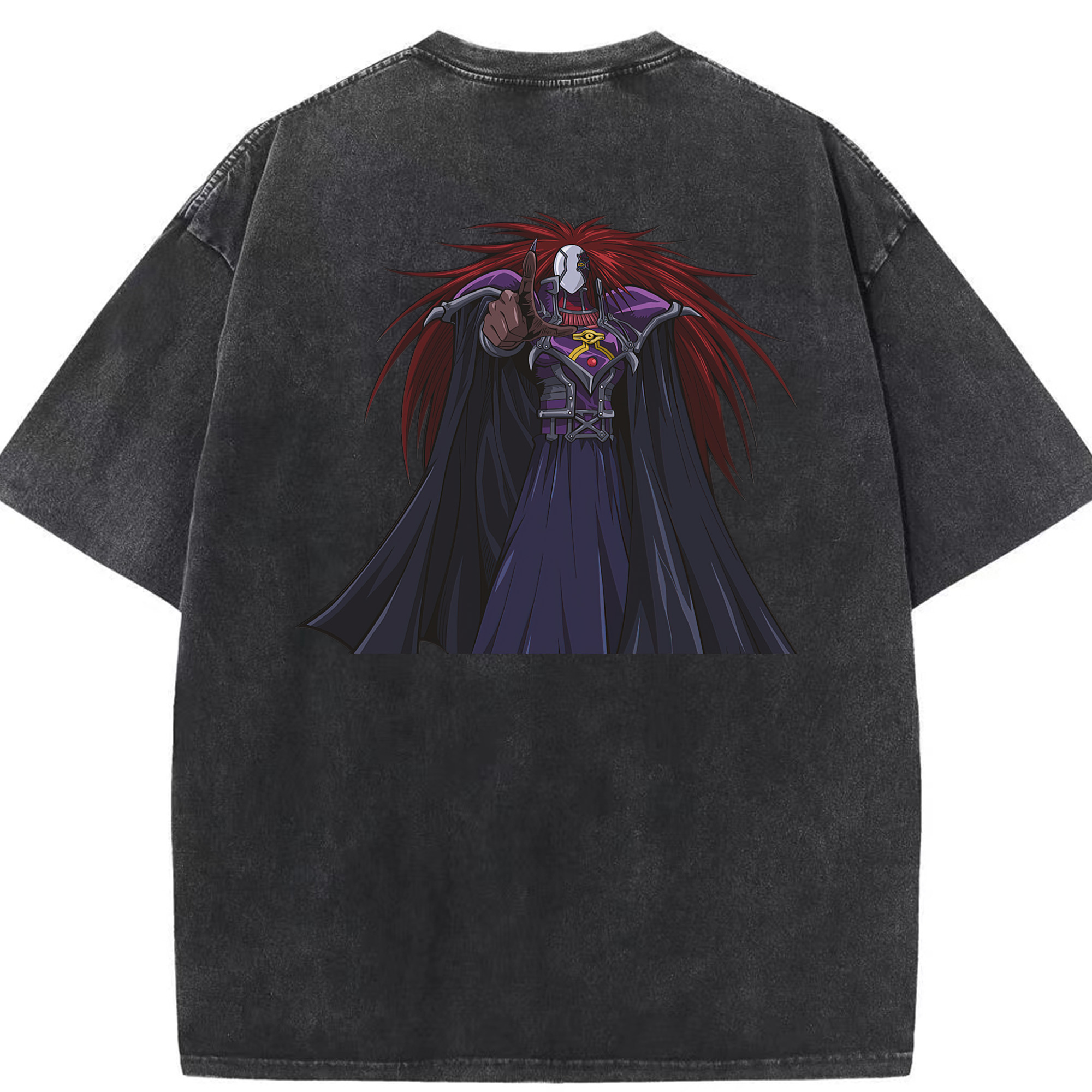 （画像用） 遊☆戯☆王 Yu-Gi-Oh! 綿100% ヴィンテージ風 半袖Tシャツ（背面プリント）