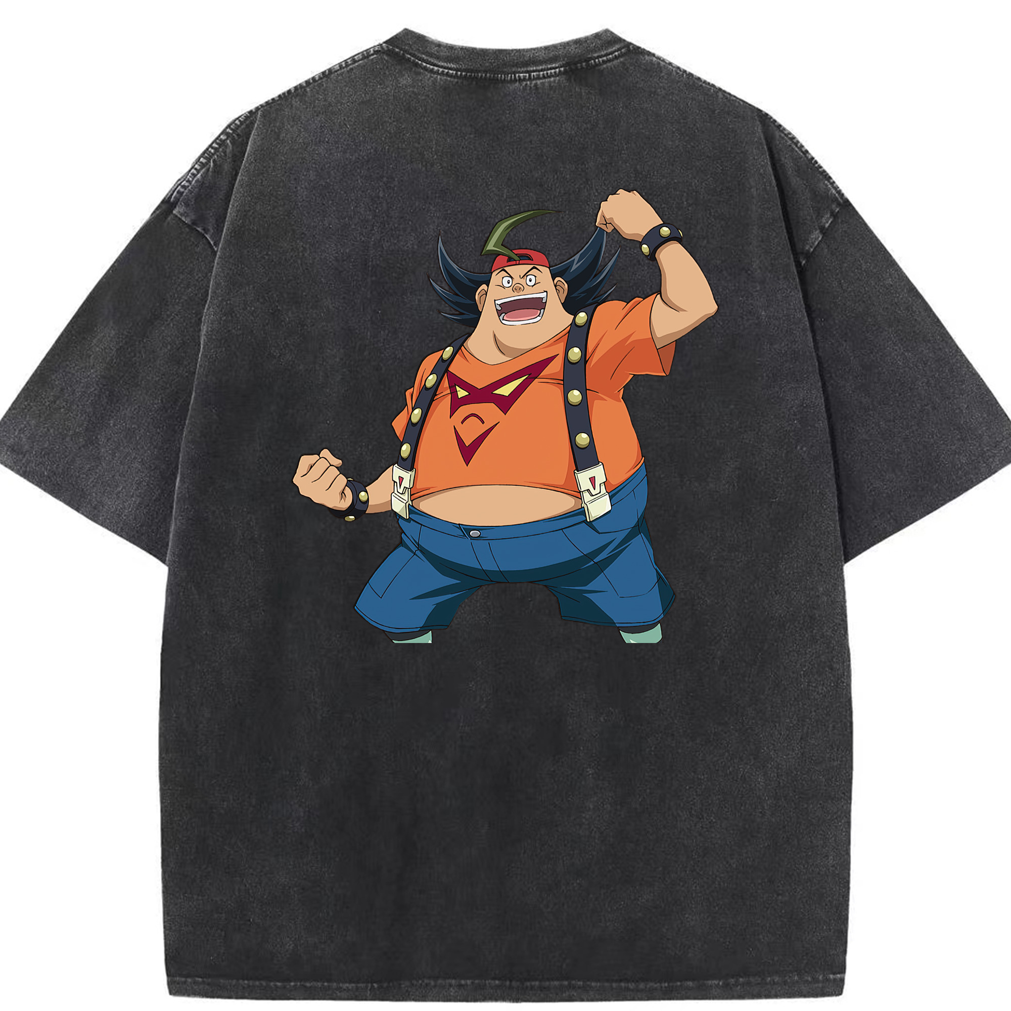 （画像用） 遊☆戯☆王 Yu-Gi-Oh! 綿100% ヴィンテージ風 半袖Tシャツ（背面プリント）