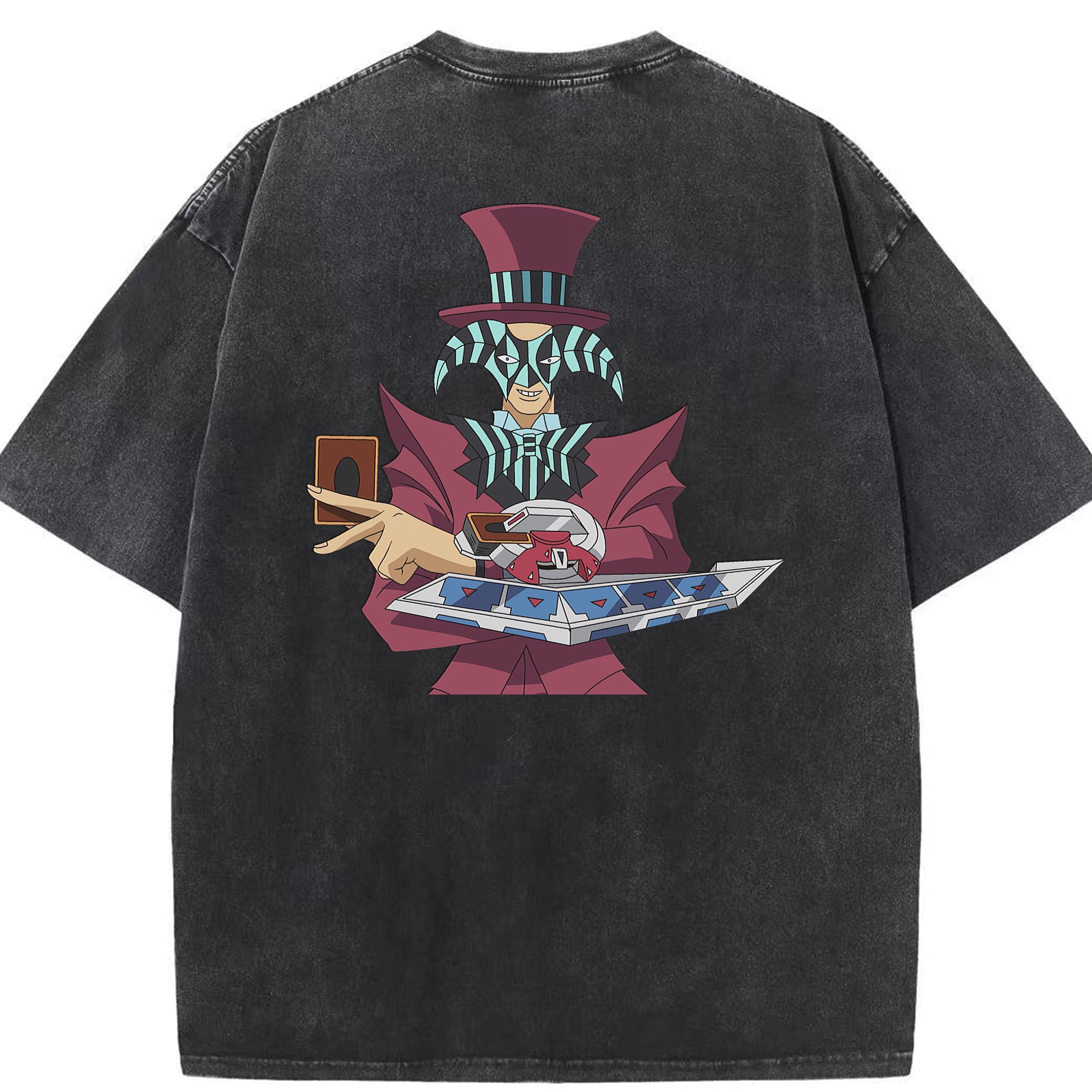（画像用） 遊☆戯☆王 Yu-Gi-Oh! 綿100% ヴィンテージ風 半袖Tシャツ（背面プリント）