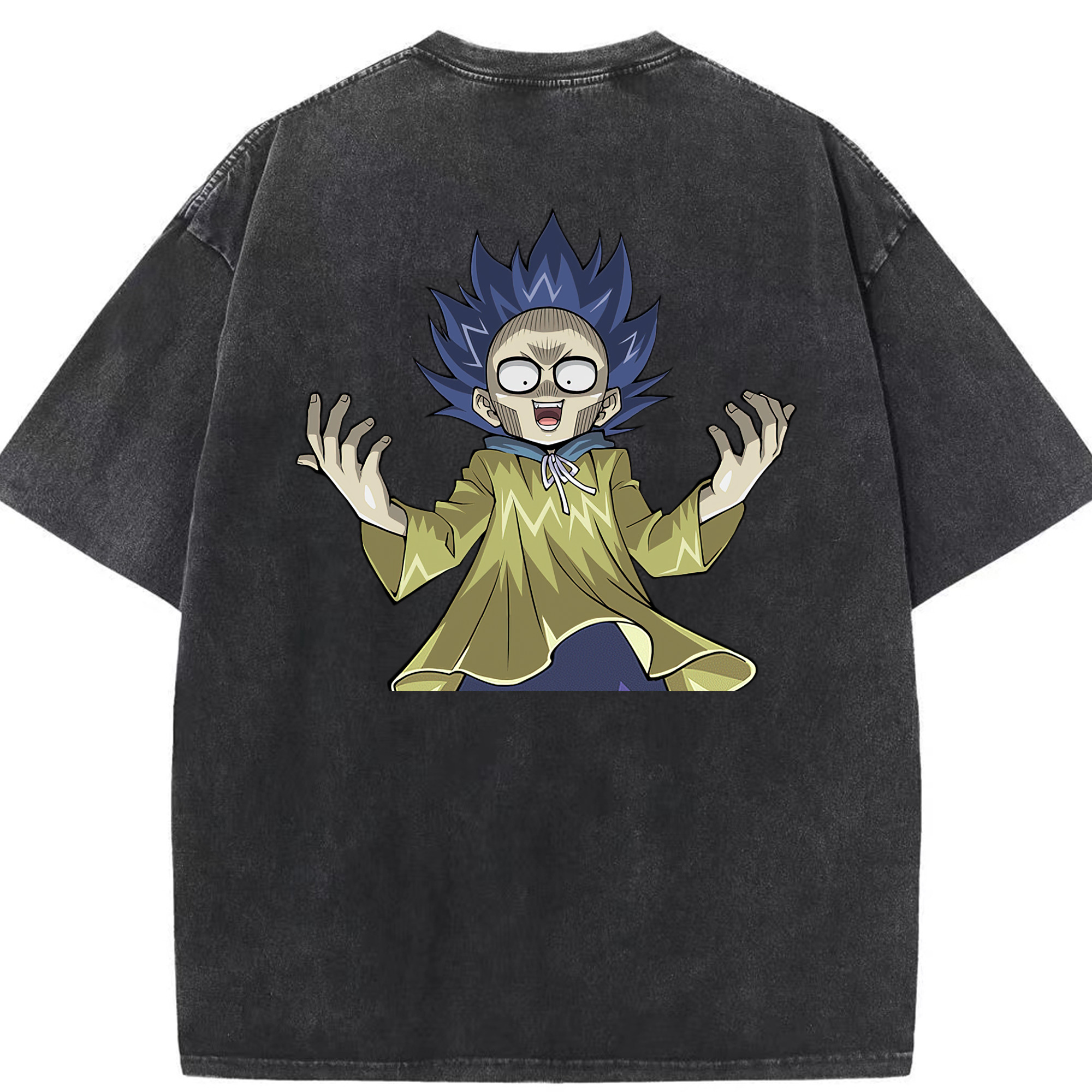 （画像用） 遊☆戯☆王 Yu-Gi-Oh! 綿100% ヴィンテージ風 半袖Tシャツ（背面プリント）