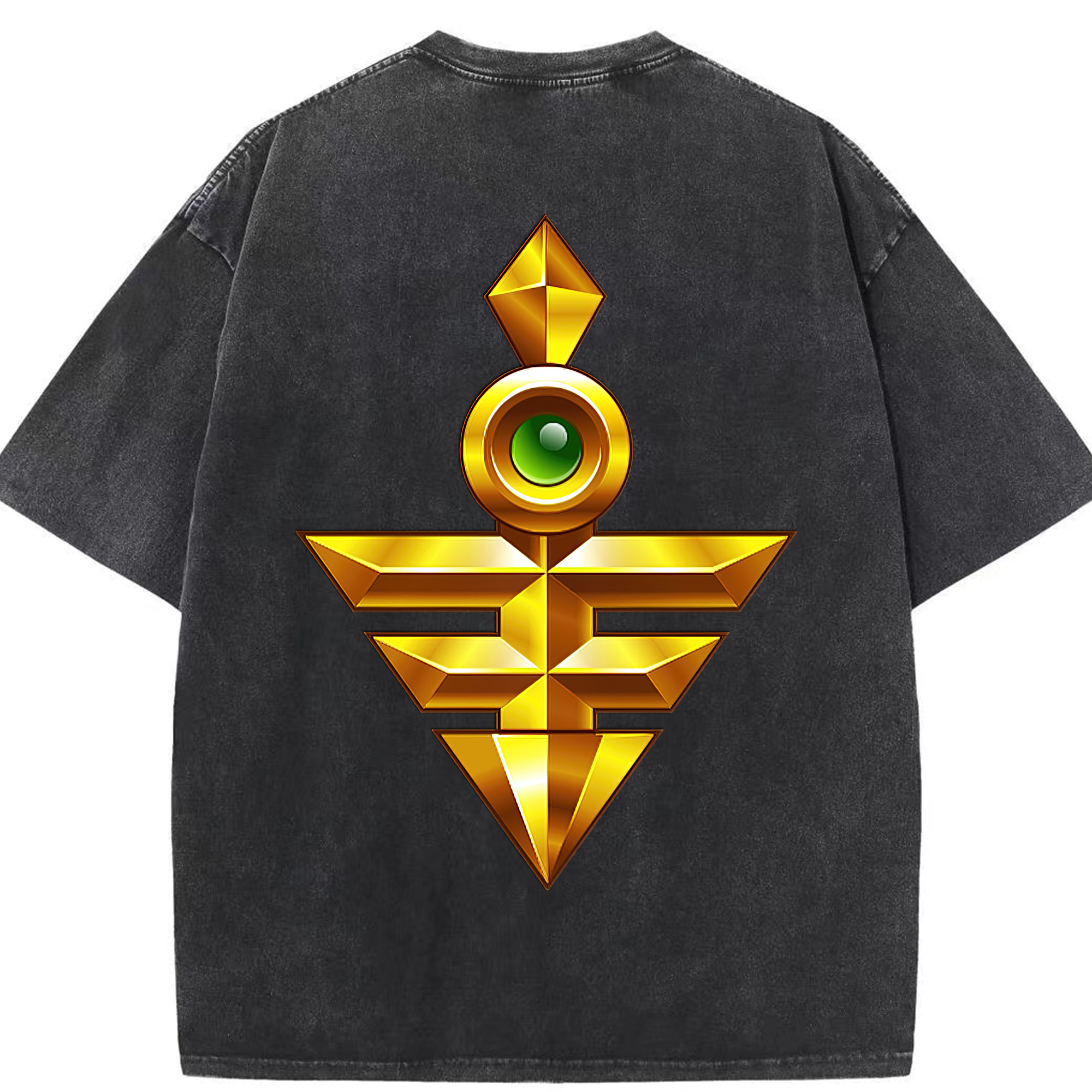 （画像用） 遊☆戯☆王 Yu-Gi-Oh! 綿100% ヴィンテージ風 半袖Tシャツ（背面プリント）
