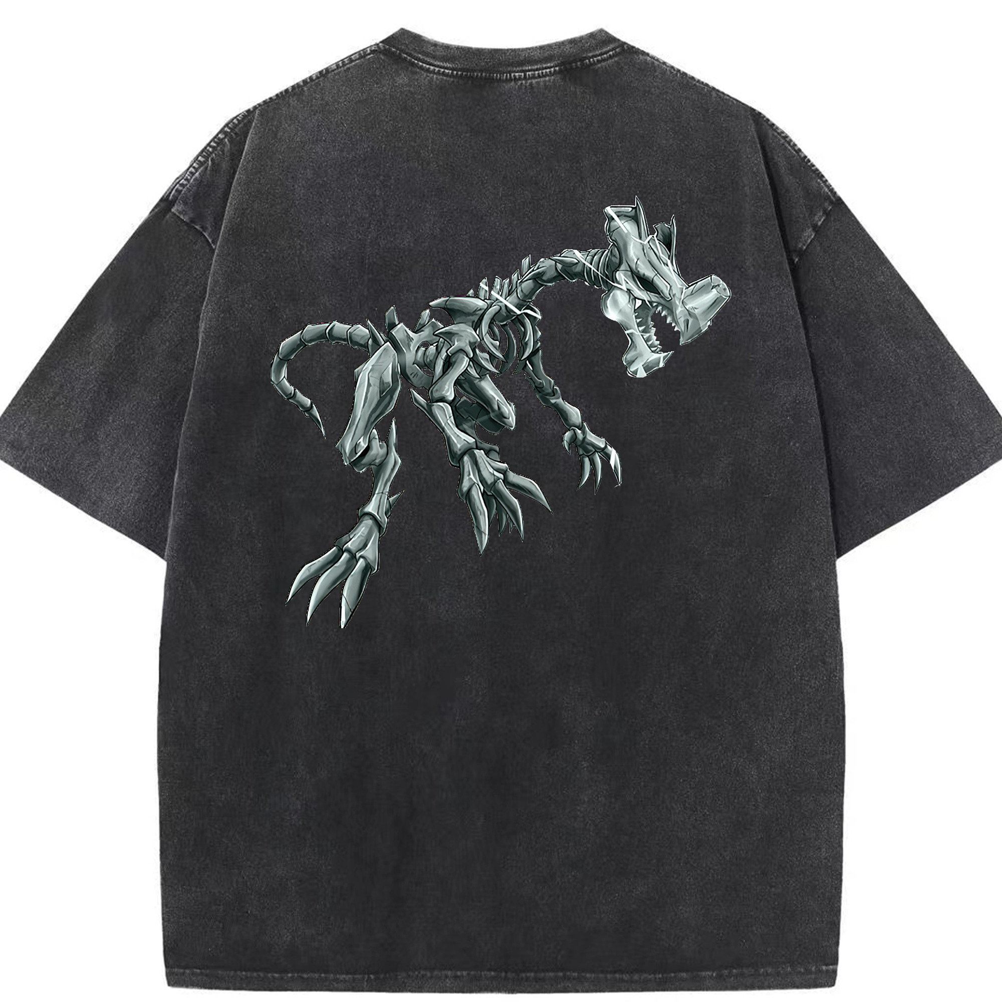 （画像用） 遊☆戯☆王 Yu-Gi-Oh! 綿100% ヴィンテージ風 半袖Tシャツ（背面プリント）