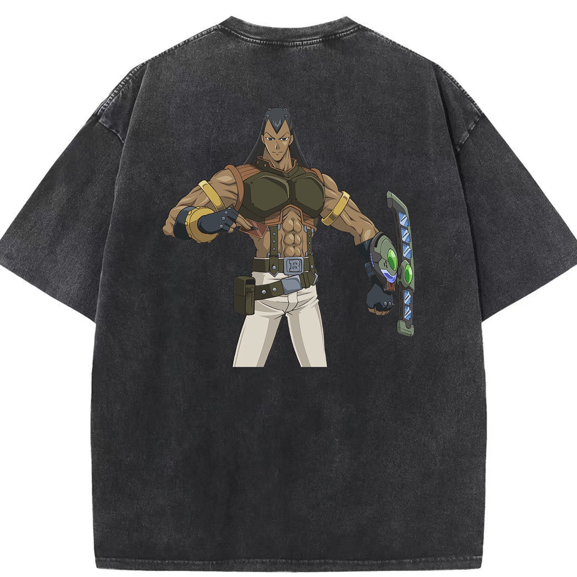 （画像用） 遊☆戯☆王 Yu-Gi-Oh! 綿100% ヴィンテージ風 半袖Tシャツ（背面プリント）