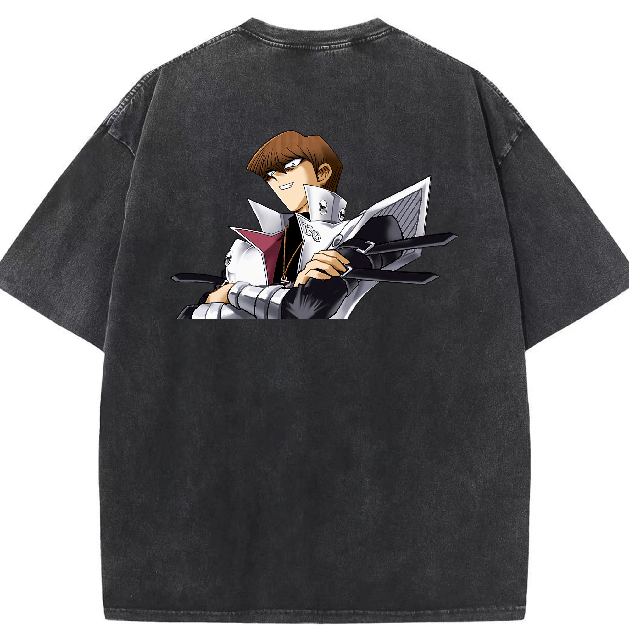 （画像用） 遊☆戯☆王 Yu-Gi-Oh! 綿100% ヴィンテージ風 半袖Tシャツ（背面プリント）