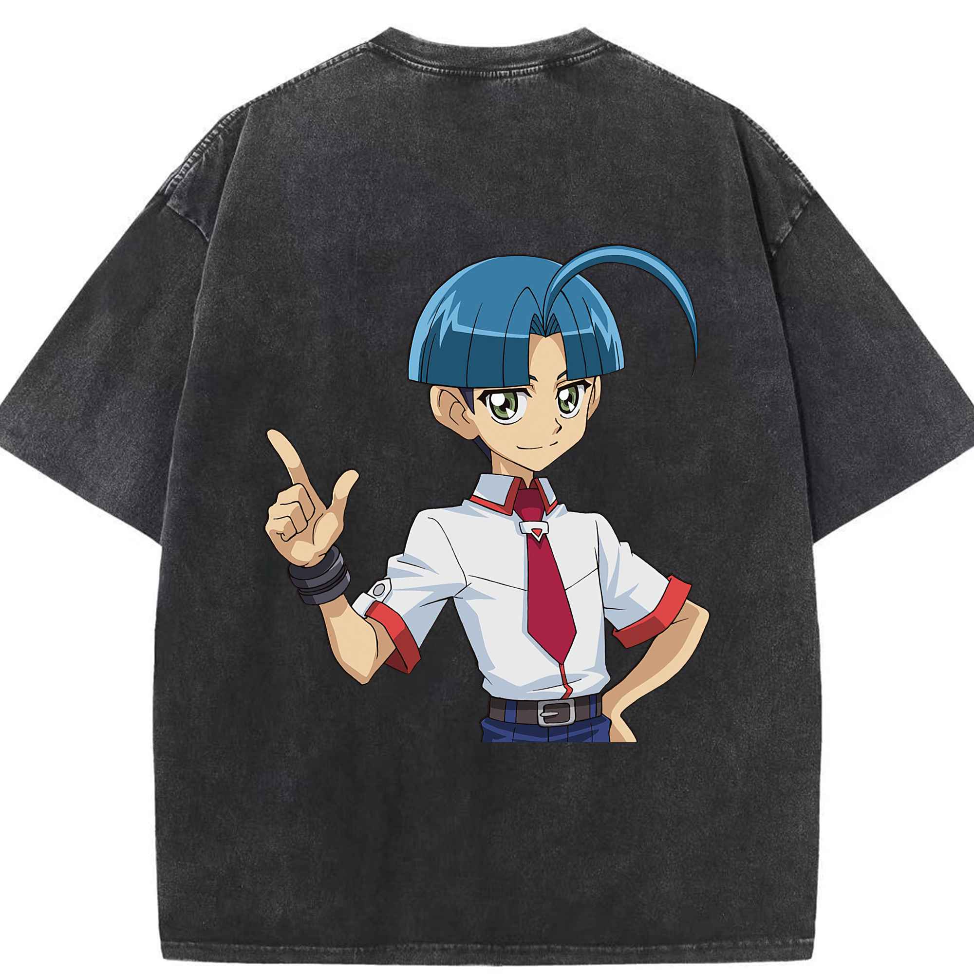 （画像用） 遊☆戯☆王 Yu-Gi-Oh! 綿100% ヴィンテージ風 半袖Tシャツ（背面プリント）