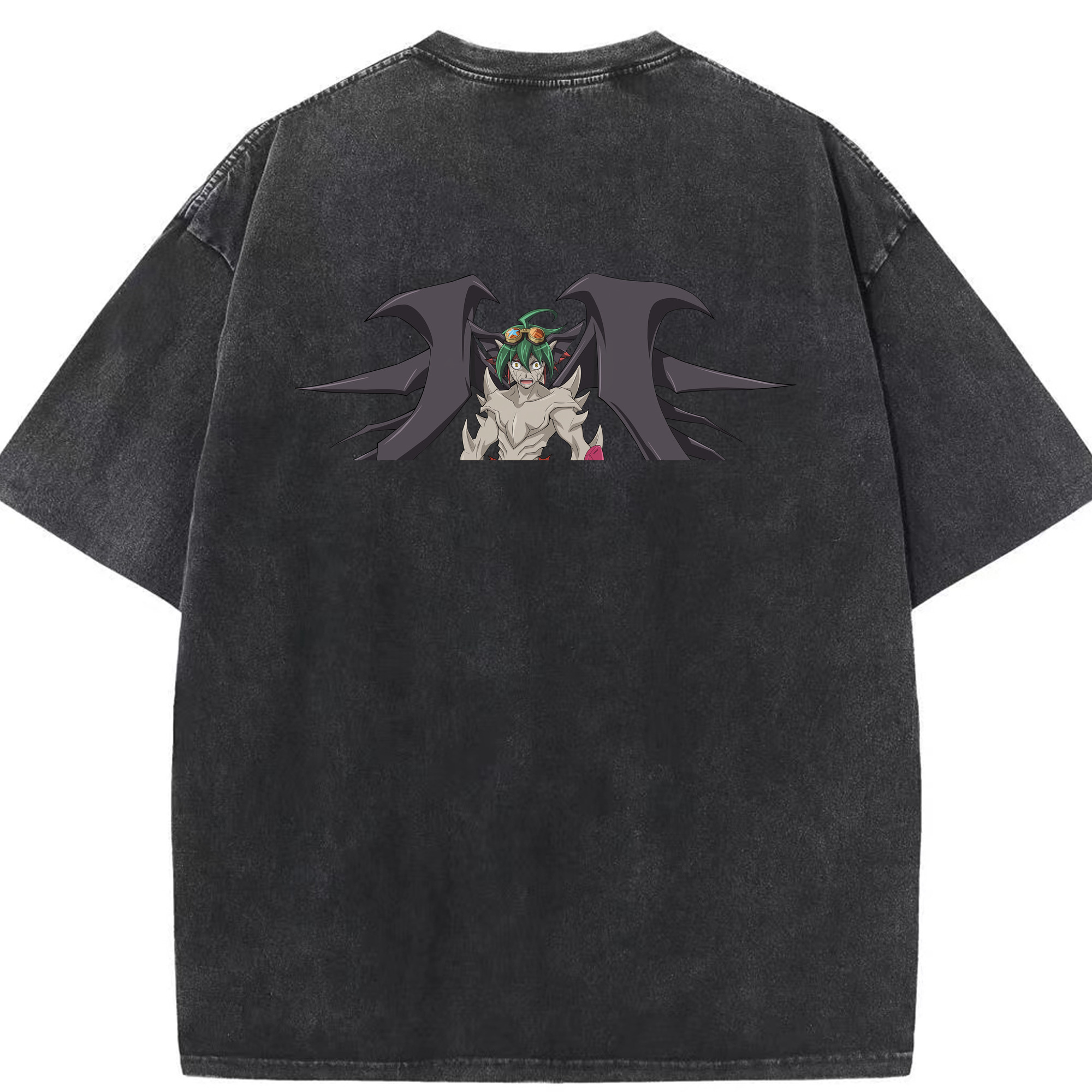 （画像用） 遊☆戯☆王 Yu-Gi-Oh! 綿100% ヴィンテージ風 半袖Tシャツ（背面プリント）
