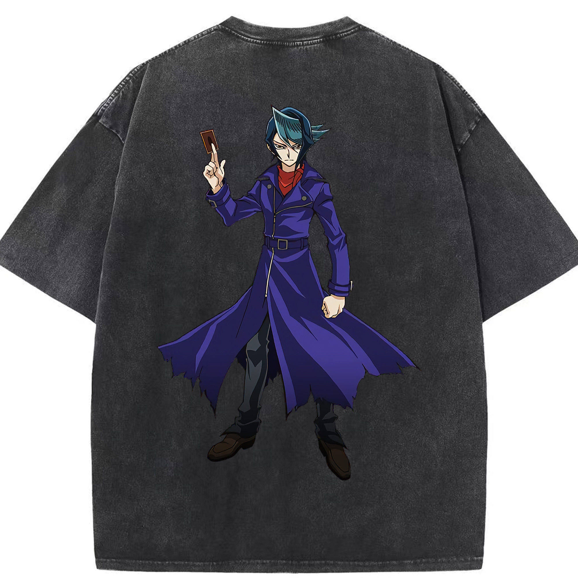 （画像用） 遊☆戯☆王 Yu-Gi-Oh! 綿100% ヴィンテージ風 半袖Tシャツ（背面プリント）
