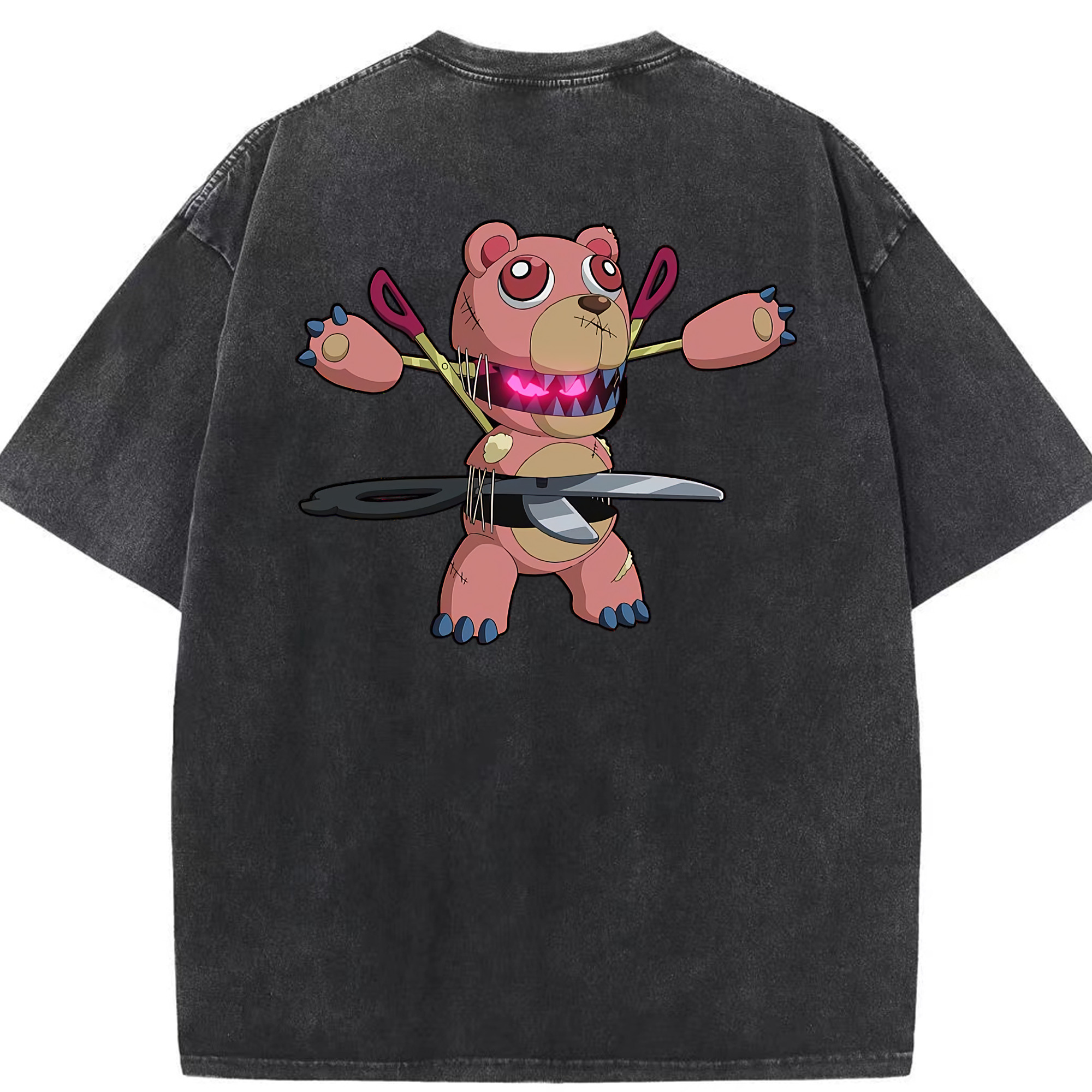 （画像用） 遊☆戯☆王 Yu-Gi-Oh! 綿100% ヴィンテージ風 半袖Tシャツ（背面プリント）