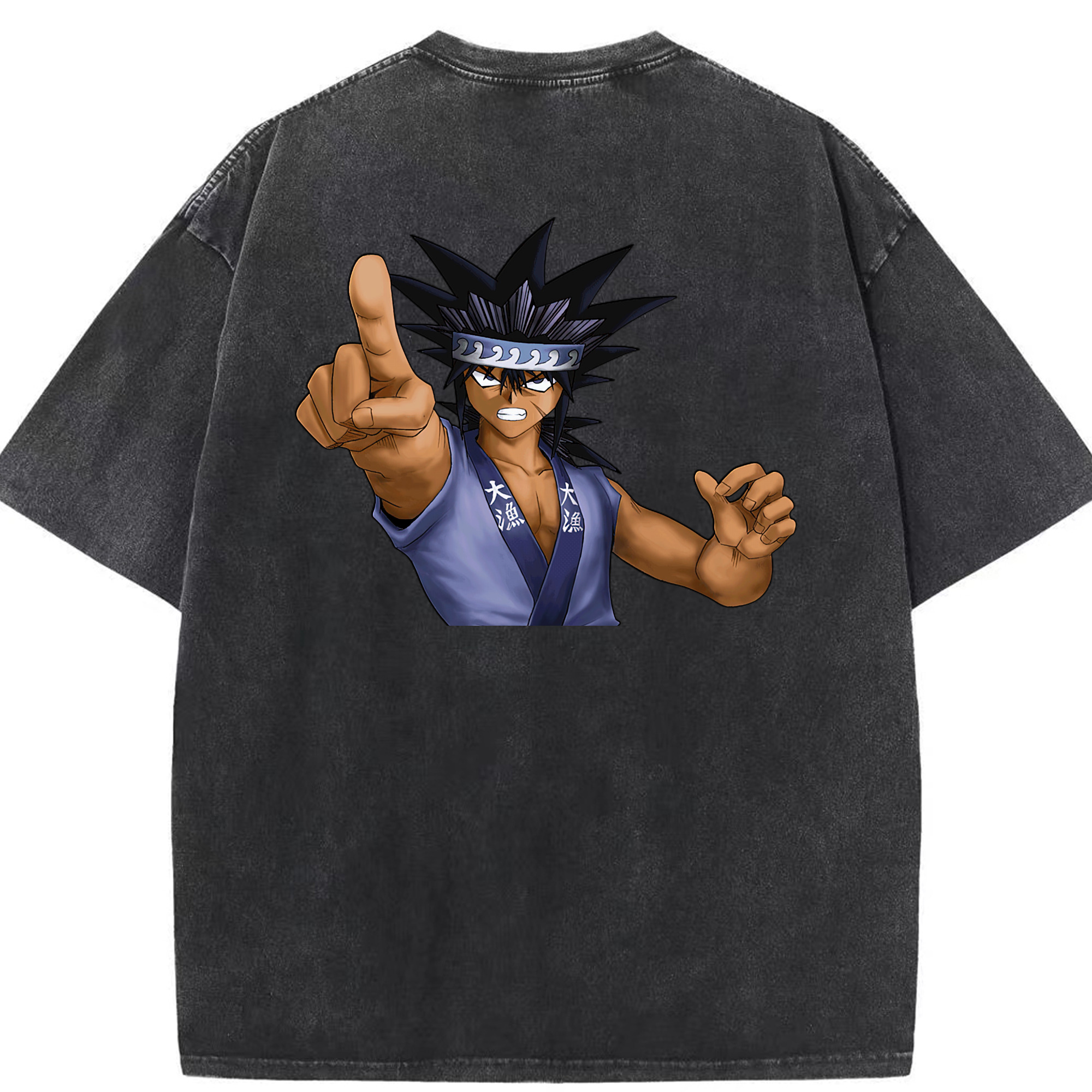 （画像用） 遊☆戯☆王 Yu-Gi-Oh! 綿100% ヴィンテージ風 半袖Tシャツ（背面プリント）