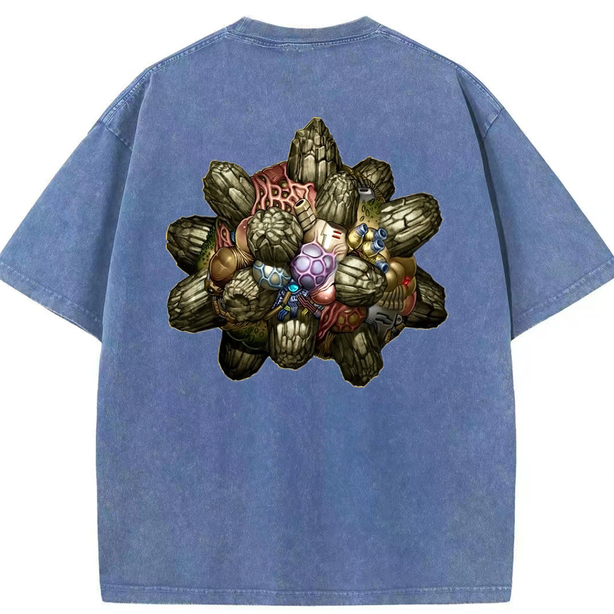 （画像用） 遊☆戯☆王 Yu-Gi-Oh! 綿100% ヴィンテージ風 半袖Tシャツ（背面プリント）