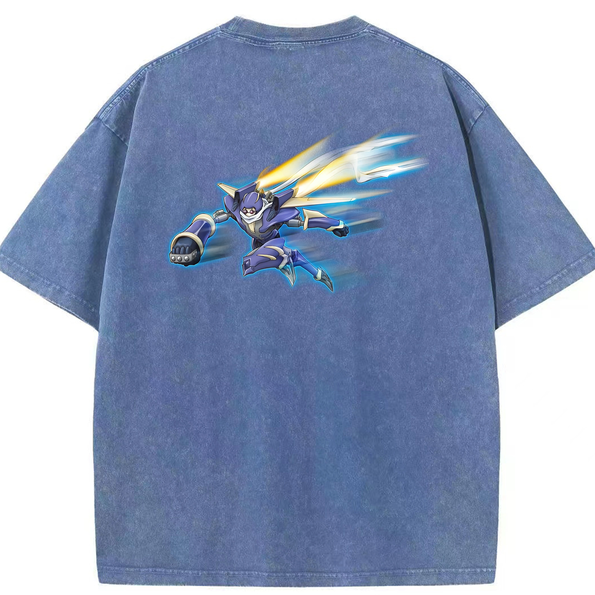 （画像用） 遊☆戯☆王 Yu-Gi-Oh! 綿100% ヴィンテージ風 半袖Tシャツ（背面プリント）