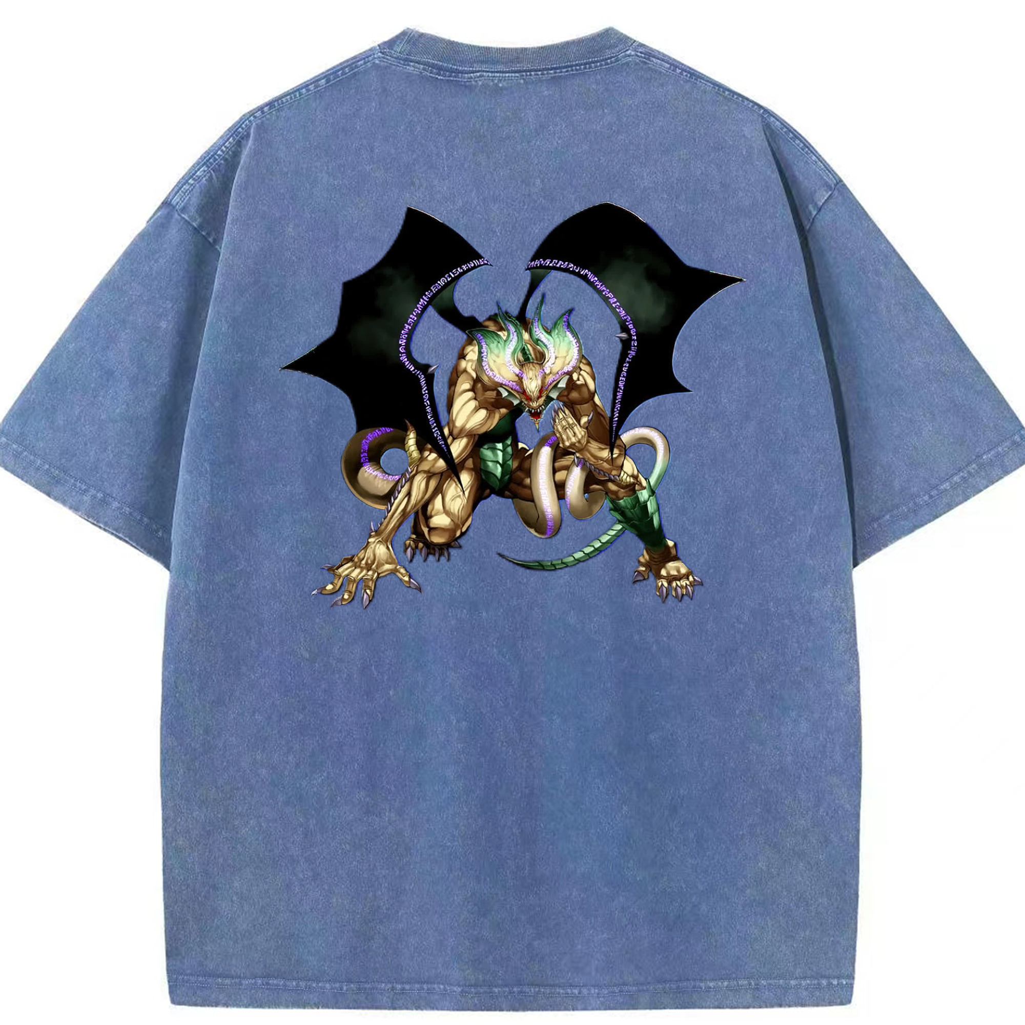 （画像用） 遊☆戯☆王 Yu-Gi-Oh! 綿100% ヴィンテージ風 半袖Tシャツ（背面プリント）