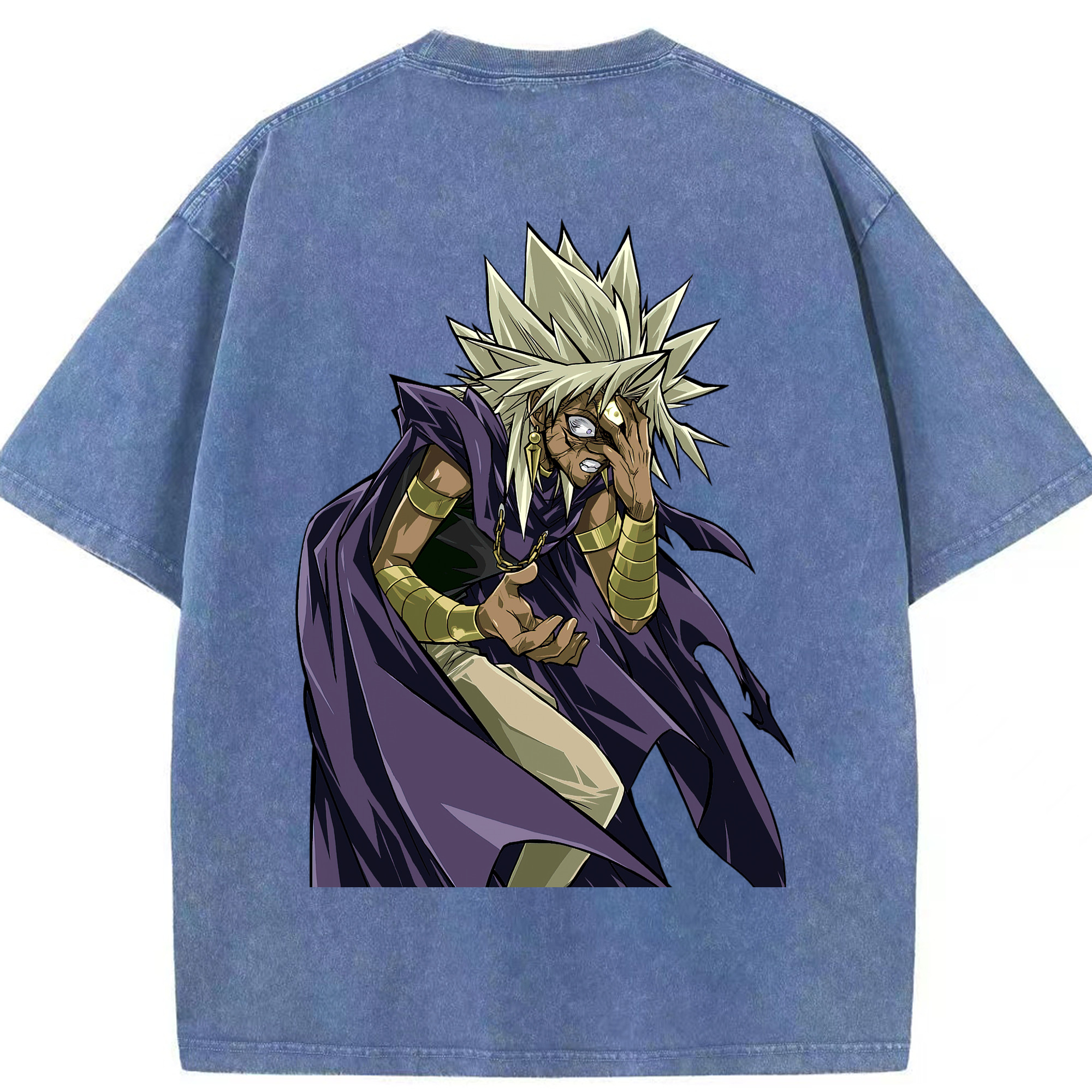 （画像用） 遊☆戯☆王 Yu-Gi-Oh! 綿100% ヴィンテージ風 半袖Tシャツ（背面プリント）