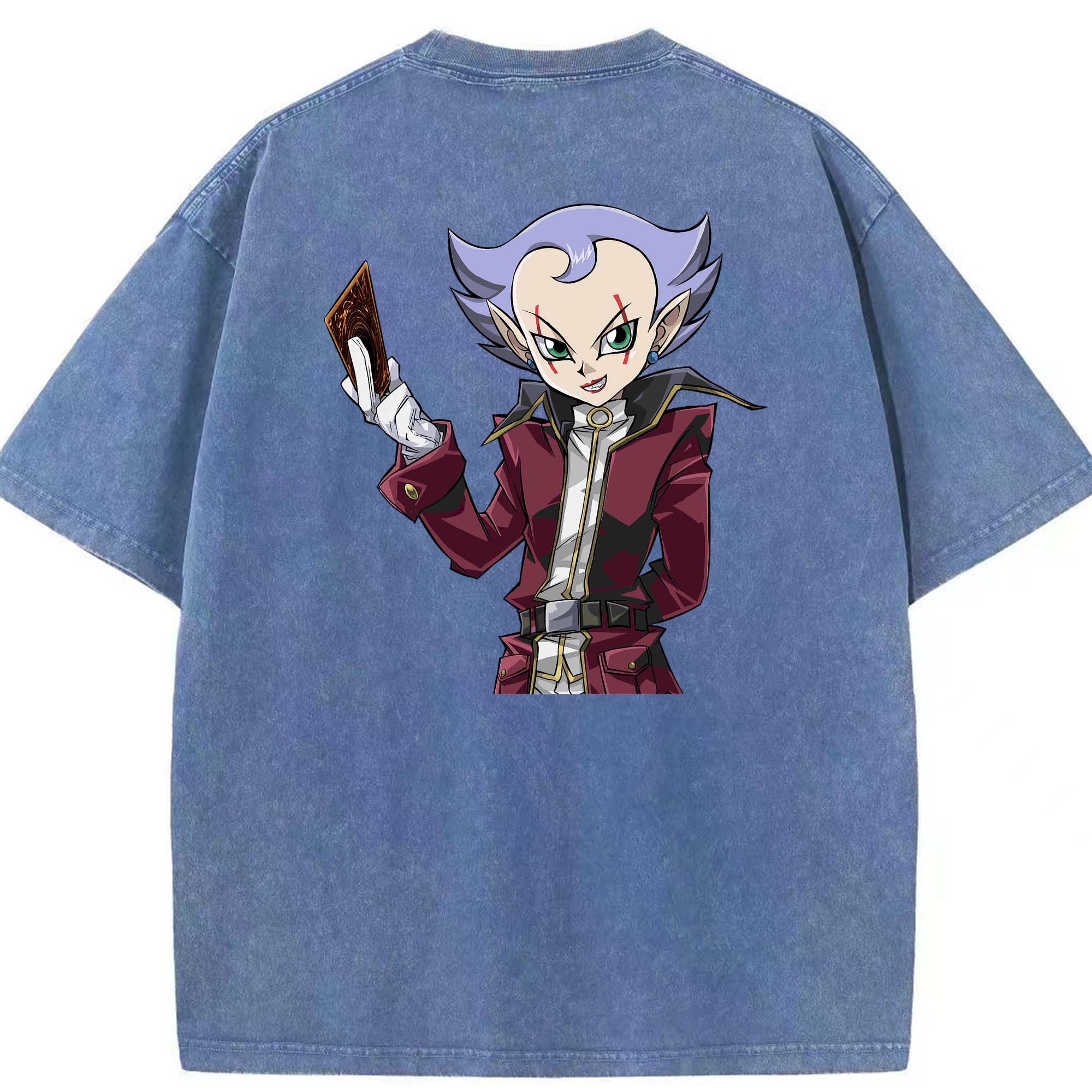 （画像用） 遊☆戯☆王 Yu-Gi-Oh! 綿100% ヴィンテージ風 半袖Tシャツ（背面プリント）