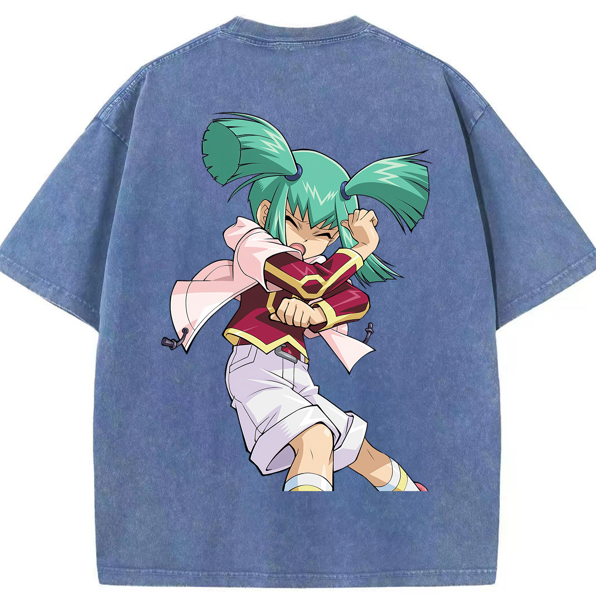 （画像用） 遊☆戯☆王 Yu-Gi-Oh! 綿100% ヴィンテージ風 半袖Tシャツ（背面プリント）