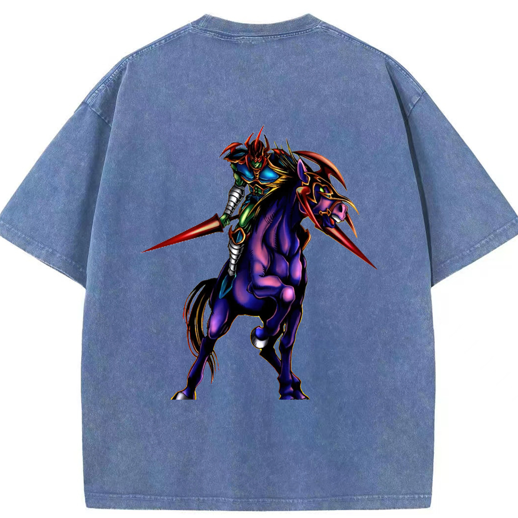 （画像用） 遊☆戯☆王 Yu-Gi-Oh! 綿100% ヴィンテージ風 半袖Tシャツ（背面プリント）