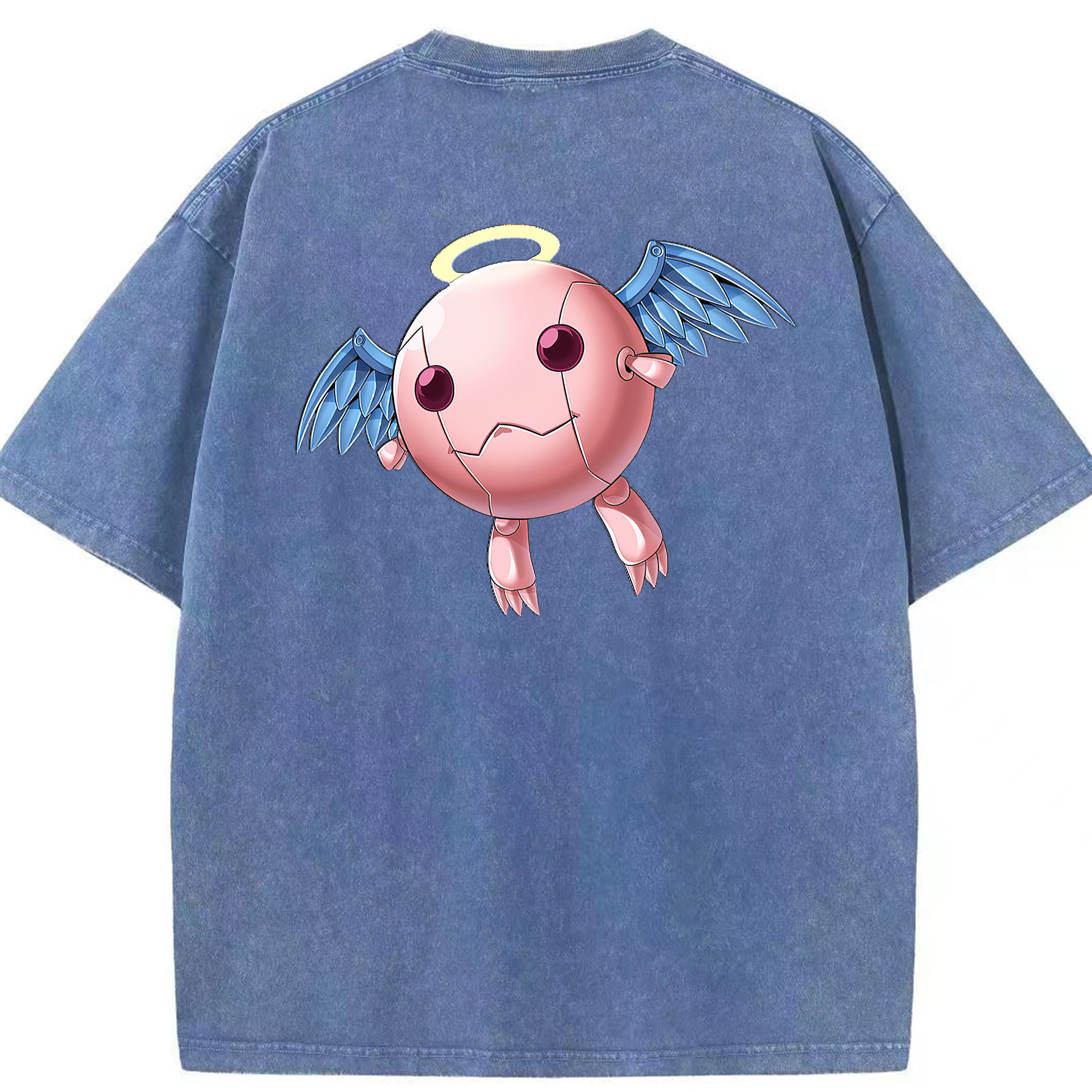 （画像用） 遊☆戯☆王 Yu-Gi-Oh! 綿100% ヴィンテージ風 半袖Tシャツ（背面プリント）