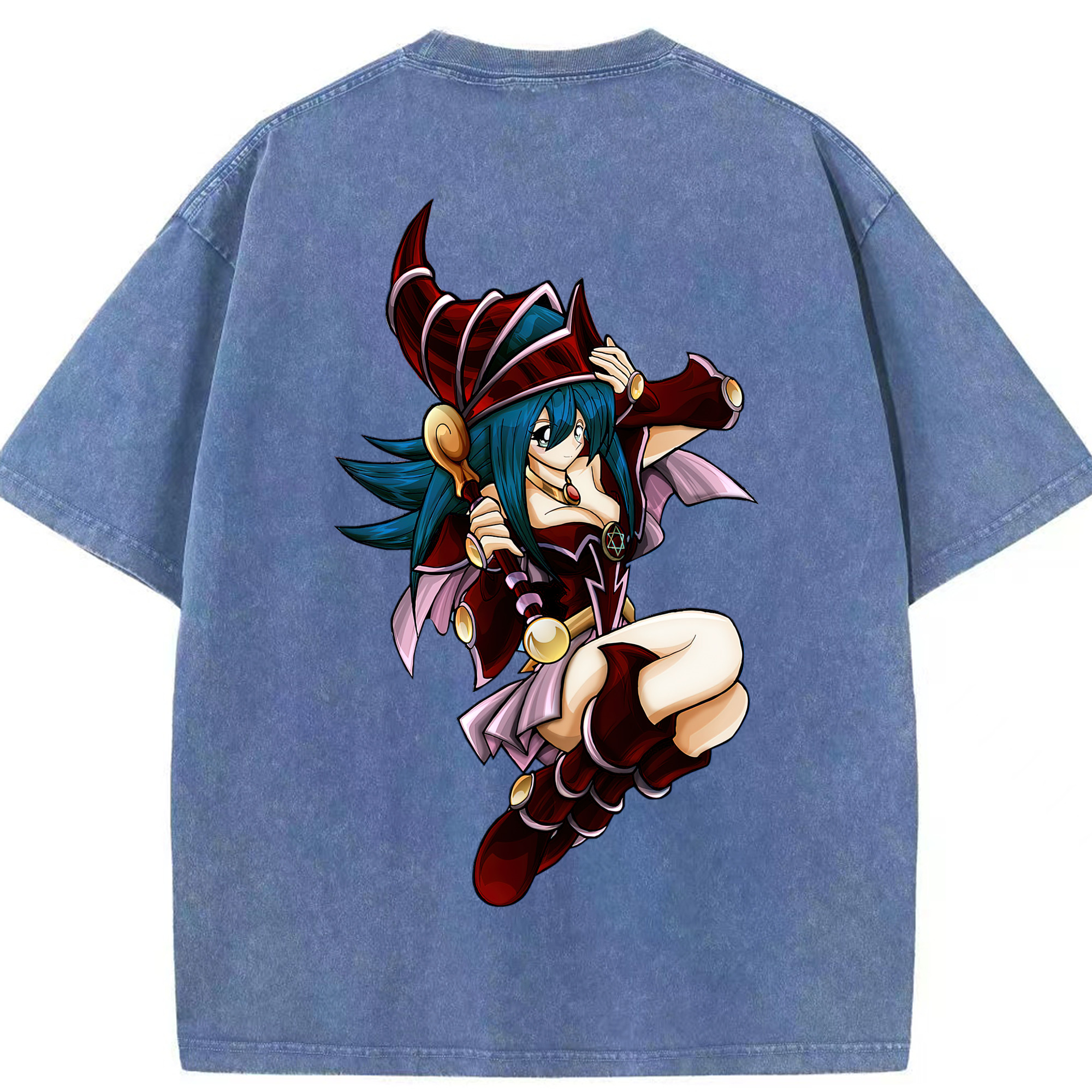 （画像用） 遊☆戯☆王 Yu-Gi-Oh! 綿100% ヴィンテージ風 半袖Tシャツ（背面プリント）