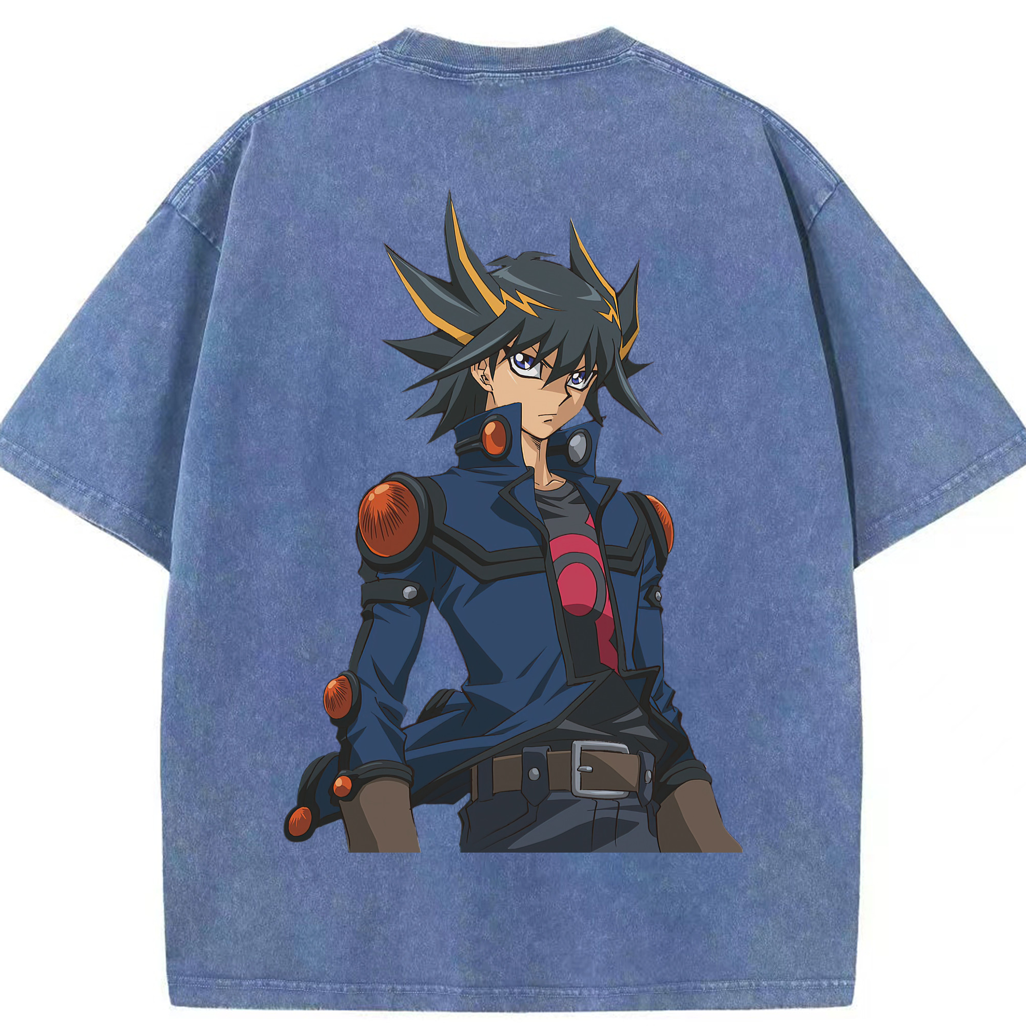 （画像用） 遊☆戯☆王 Yu-Gi-Oh! 綿100% ヴィンテージ風 半袖Tシャツ（背面プリント）