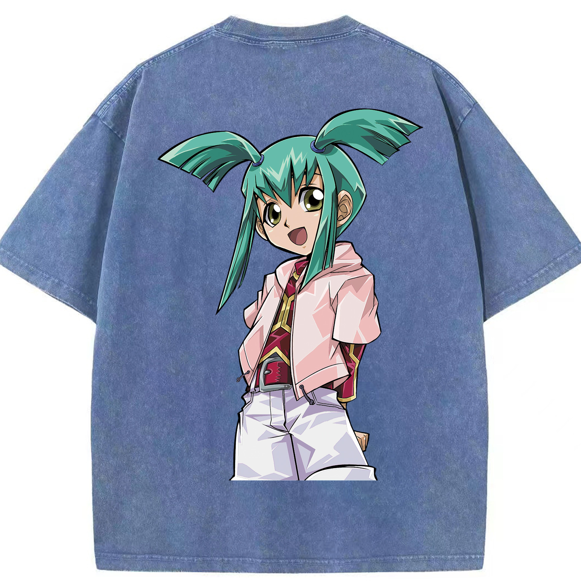 （画像用） 遊☆戯☆王 Yu-Gi-Oh! 綿100% ヴィンテージ風 半袖Tシャツ（背面プリント）