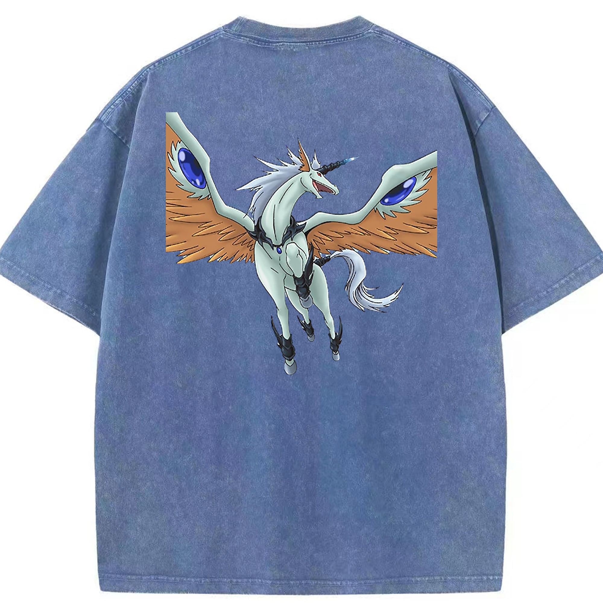 （画像用） 遊☆戯☆王 Yu-Gi-Oh! 綿100% ヴィンテージ風 半袖Tシャツ（背面プリント）