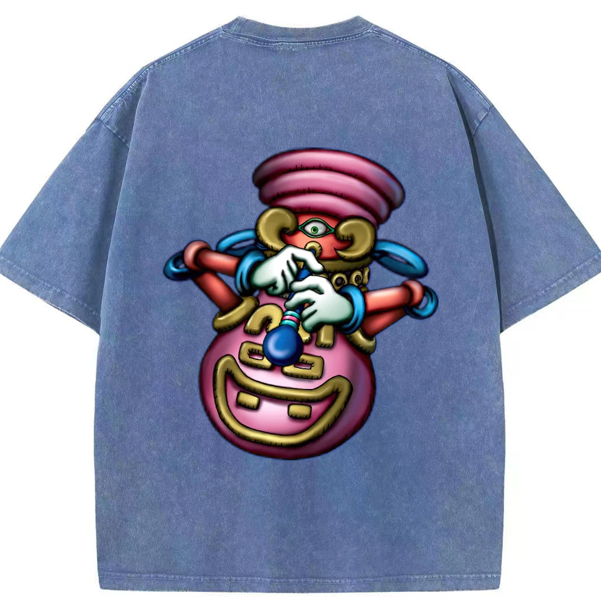 （画像用） 遊☆戯☆王 Yu-Gi-Oh! 綿100% ヴィンテージ風 半袖Tシャツ（背面プリント）