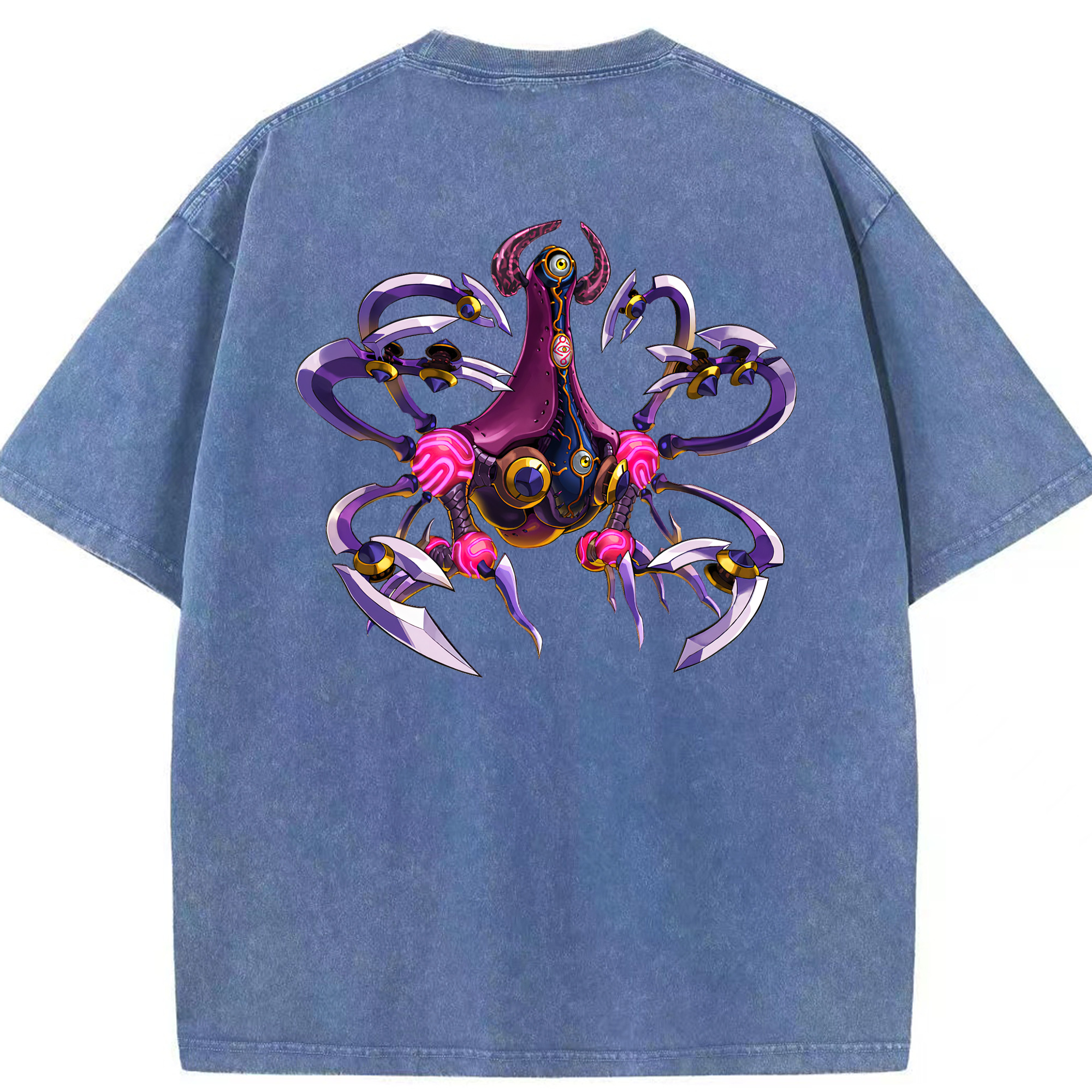 （画像用） 遊☆戯☆王 Yu-Gi-Oh! 綿100% ヴィンテージ風 半袖Tシャツ（背面プリント）