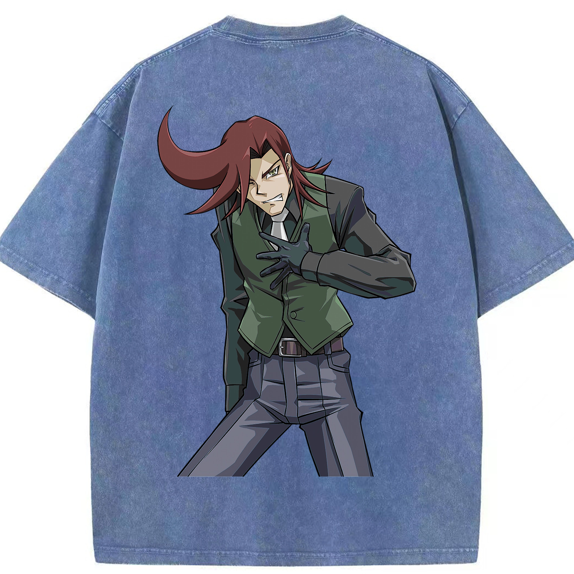 （画像用） 遊☆戯☆王 Yu-Gi-Oh! 綿100% ヴィンテージ風 半袖Tシャツ（背面プリント）