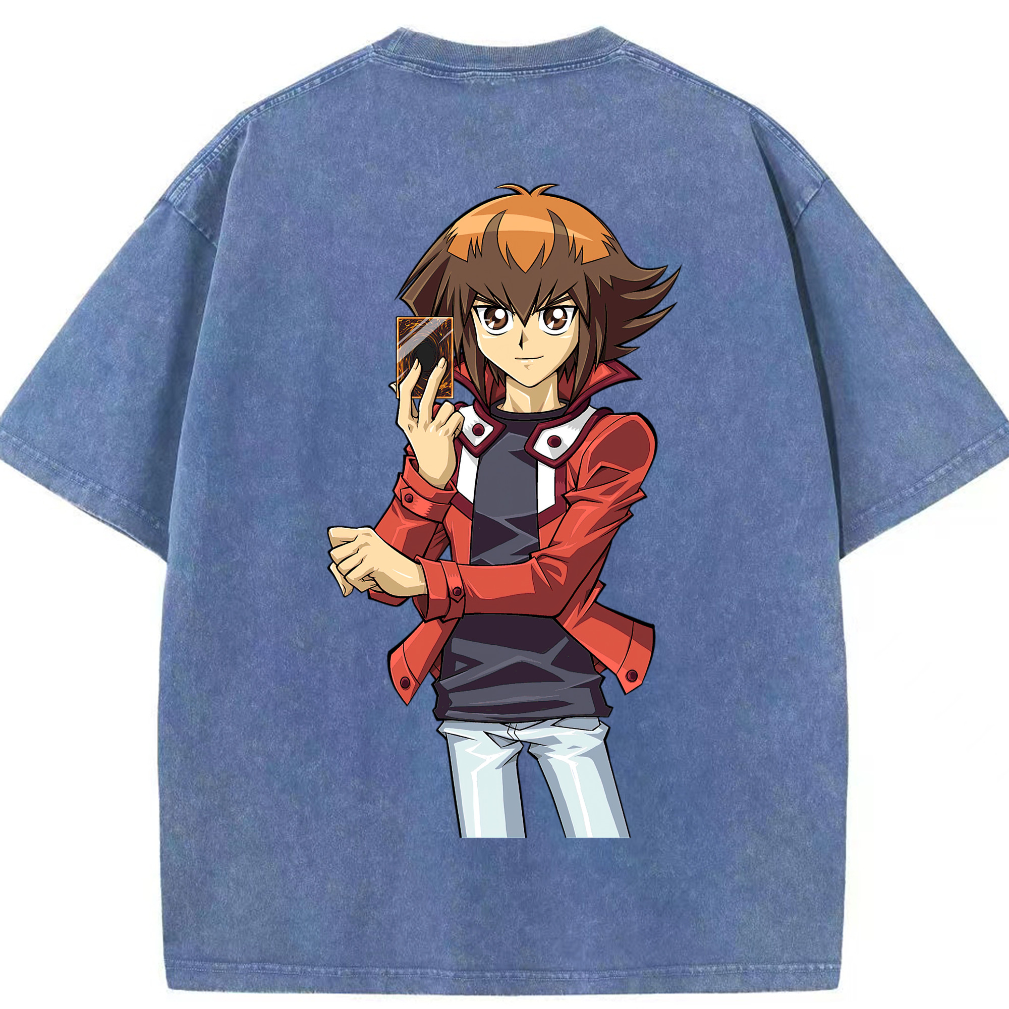 （画像用） 遊☆戯☆王 Yu-Gi-Oh! 綿100% ヴィンテージ風 半袖Tシャツ（背面プリント）