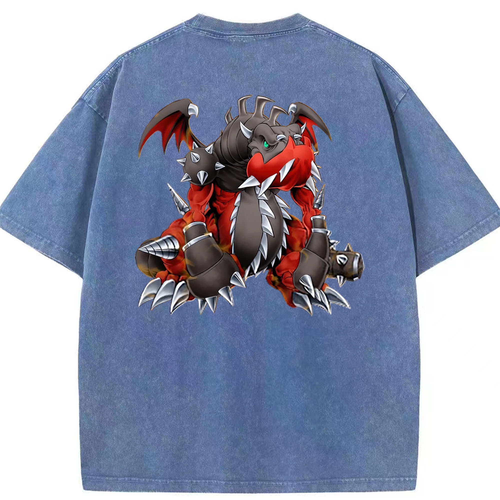 （画像用） 遊☆戯☆王 Yu-Gi-Oh! 綿100% ヴィンテージ風 半袖Tシャツ（背面プリント）