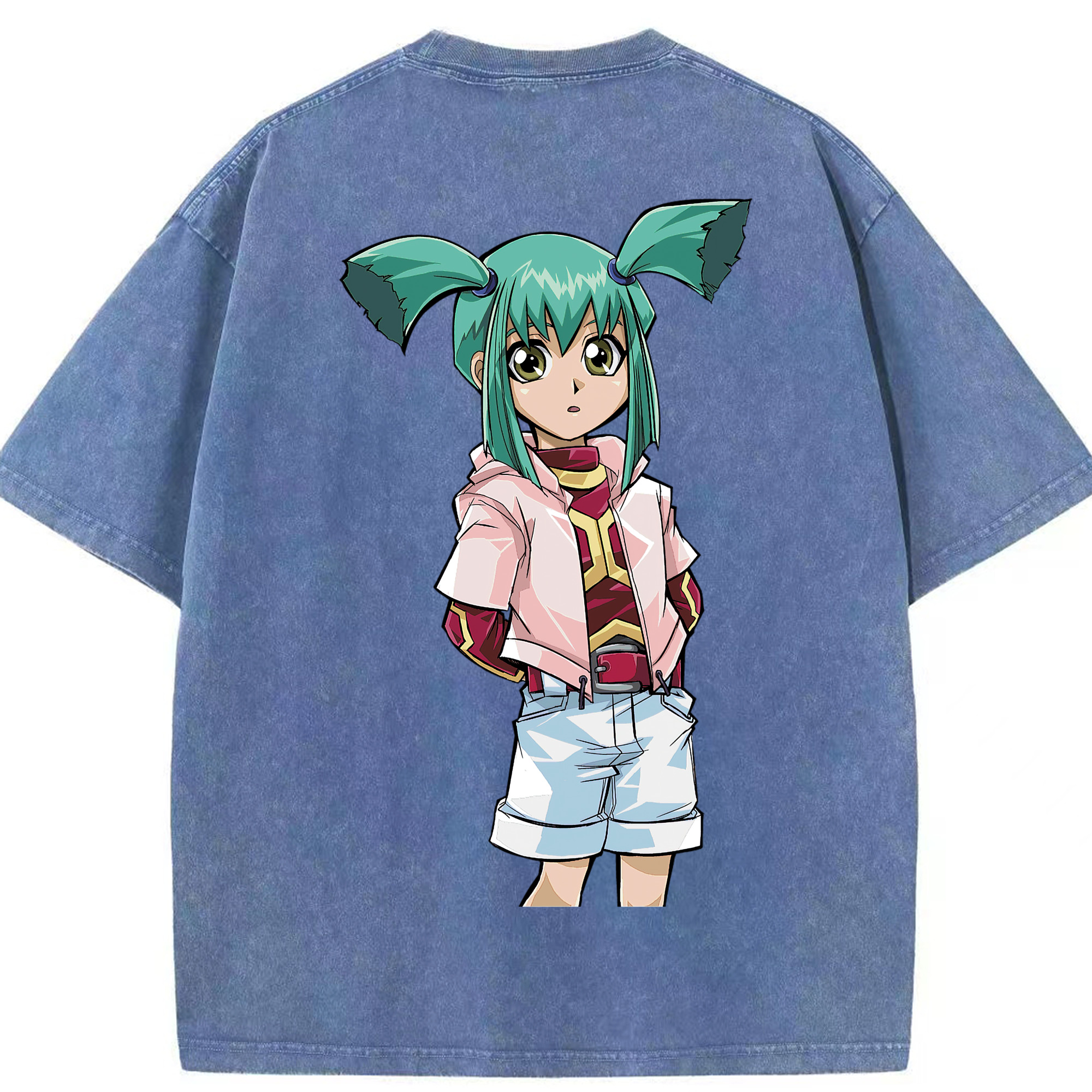 （画像用） 遊☆戯☆王 Yu-Gi-Oh! 綿100% ヴィンテージ風 半袖Tシャツ（背面プリント）