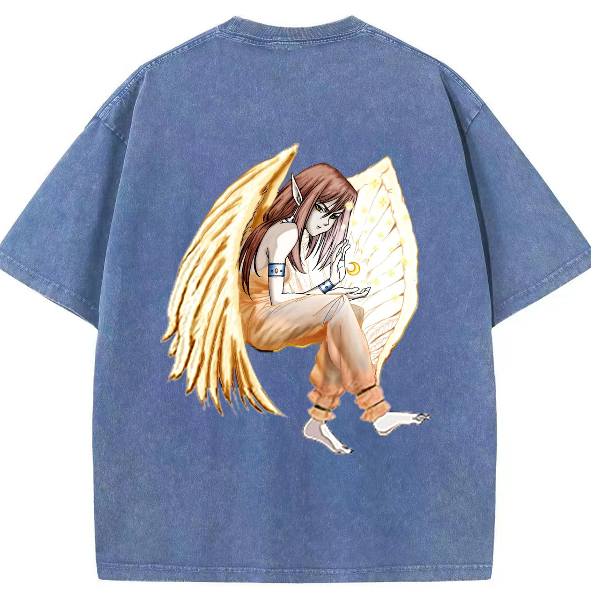 （画像用） 遊☆戯☆王 Yu-Gi-Oh! 綿100% ヴィンテージ風 半袖Tシャツ（背面プリント）