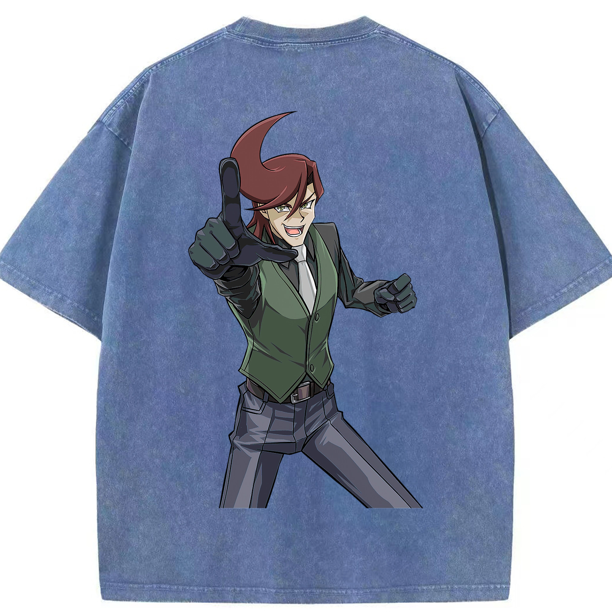 （画像用） 遊☆戯☆王 Yu-Gi-Oh! 綿100% ヴィンテージ風 半袖Tシャツ（背面プリント）