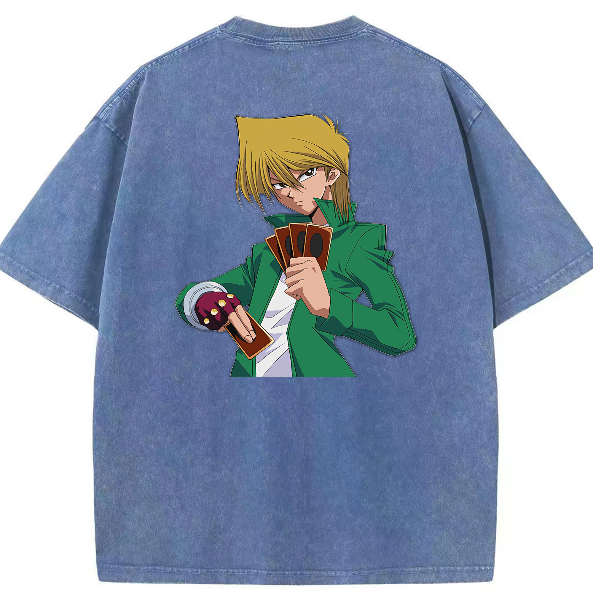 （画像用） 遊☆戯☆王 Yu-Gi-Oh! 綿100% ヴィンテージ風 半袖Tシャツ（背面プリント）