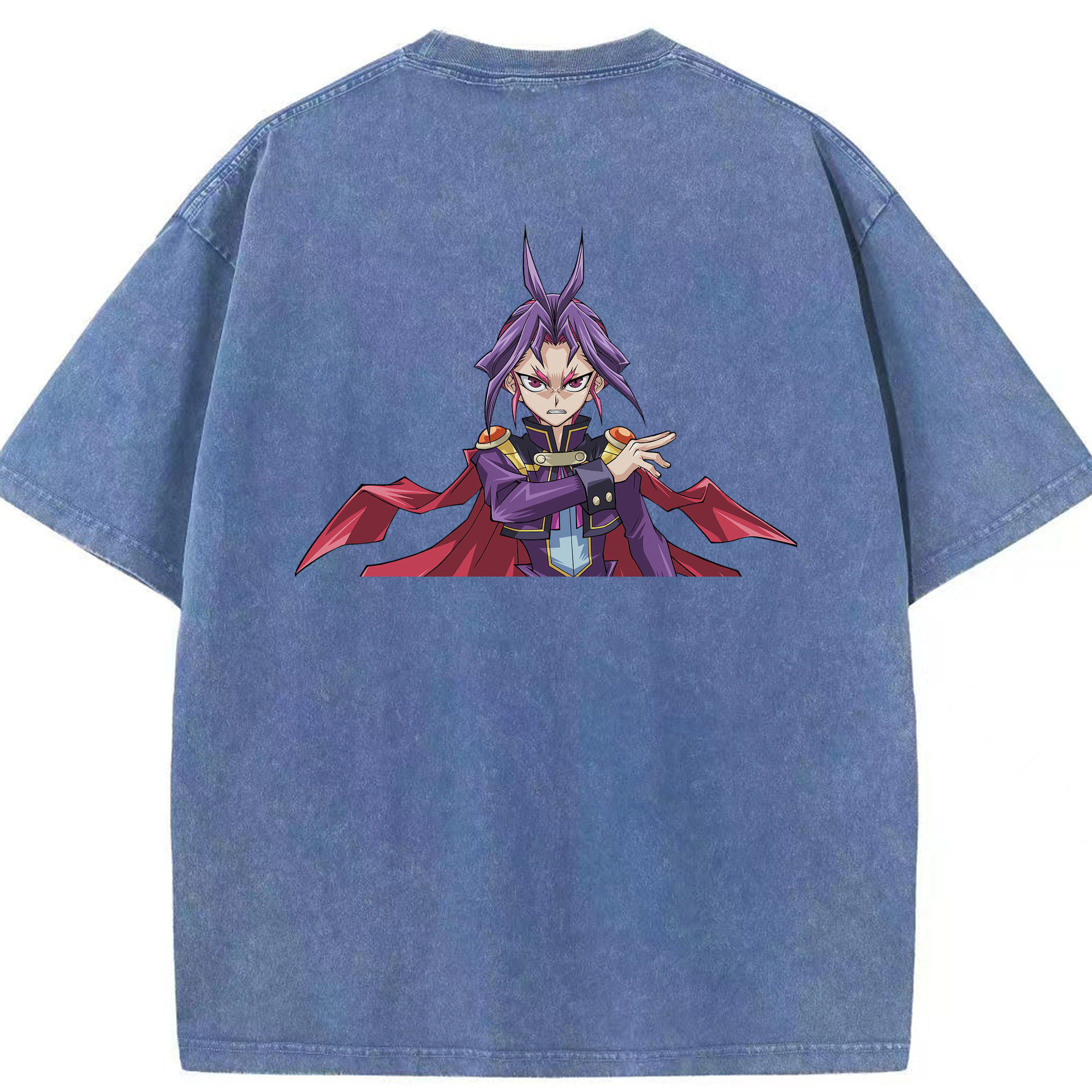 （画像用） 遊☆戯☆王 Yu-Gi-Oh! 綿100% ヴィンテージ風 半袖Tシャツ（背面プリント）