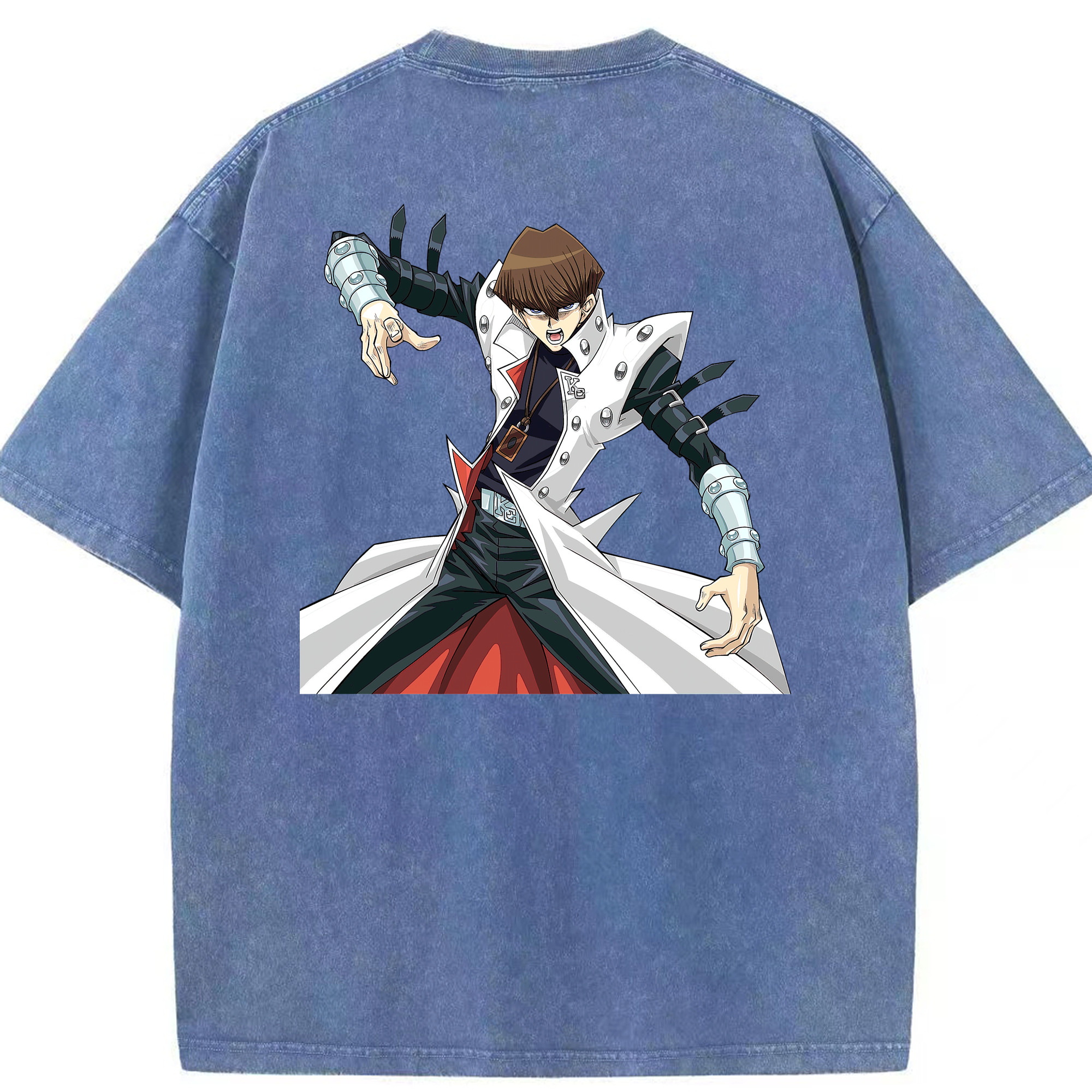 （画像用） 遊☆戯☆王 Yu-Gi-Oh! 綿100% ヴィンテージ風 半袖Tシャツ（背面プリント）