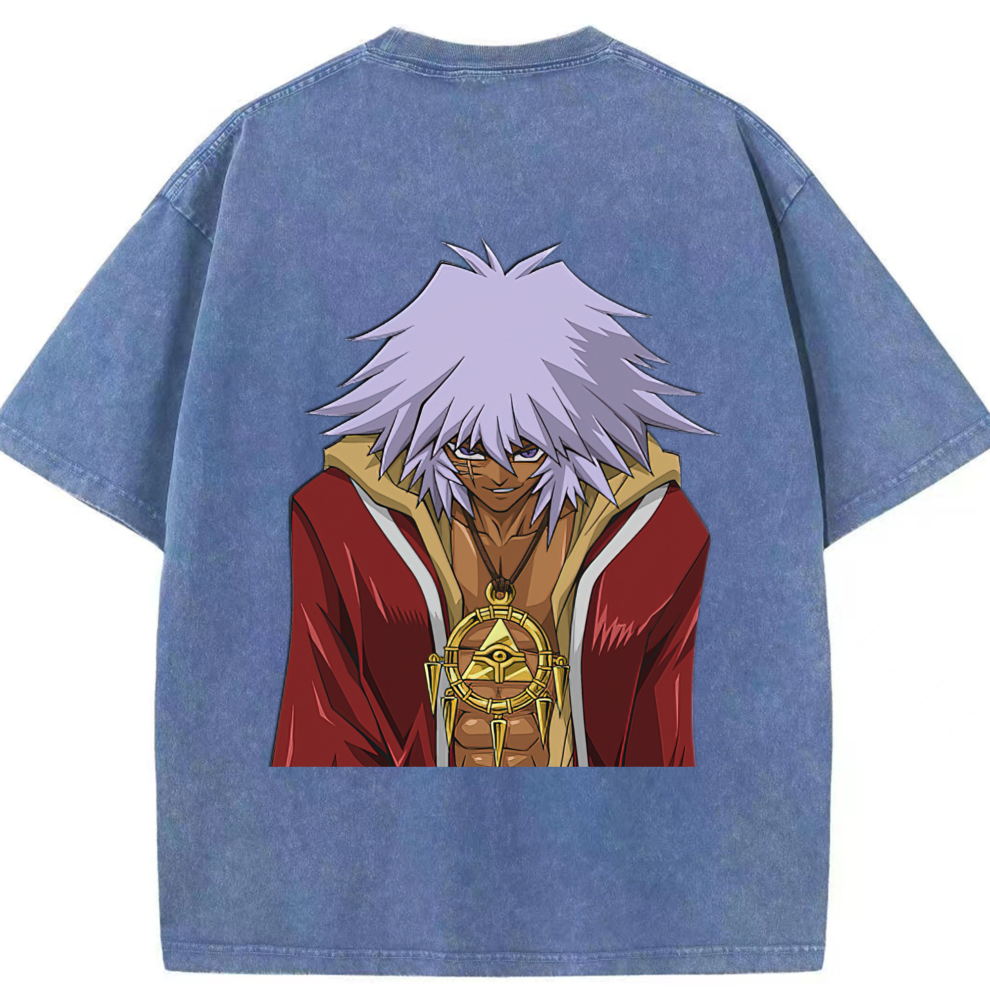 （画像用） 遊☆戯☆王 Yu-Gi-Oh! 綿100% ヴィンテージ風 半袖Tシャツ（背面プリント）