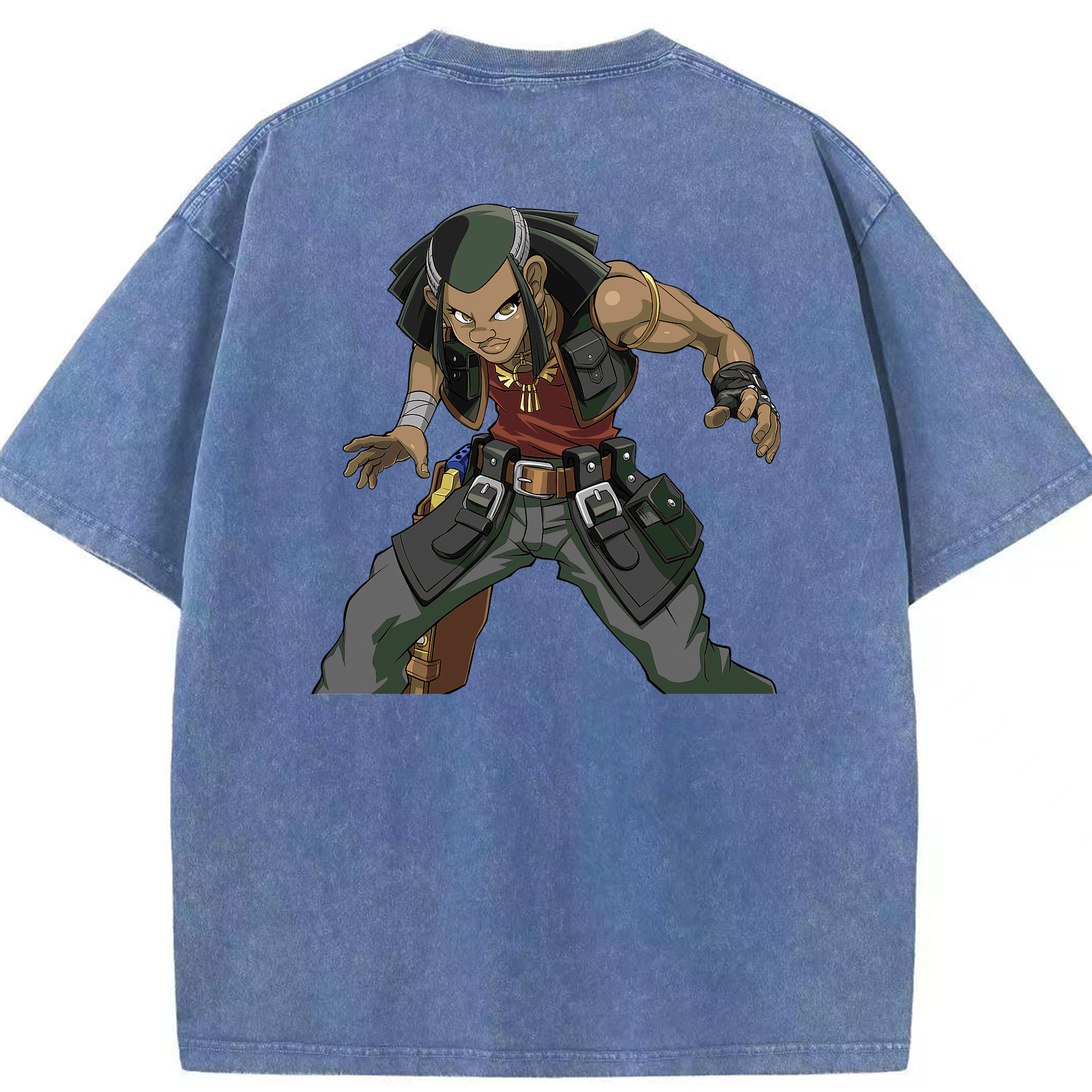 （画像用） 遊☆戯☆王 Yu-Gi-Oh! 綿100% ヴィンテージ風 半袖Tシャツ（背面プリント）