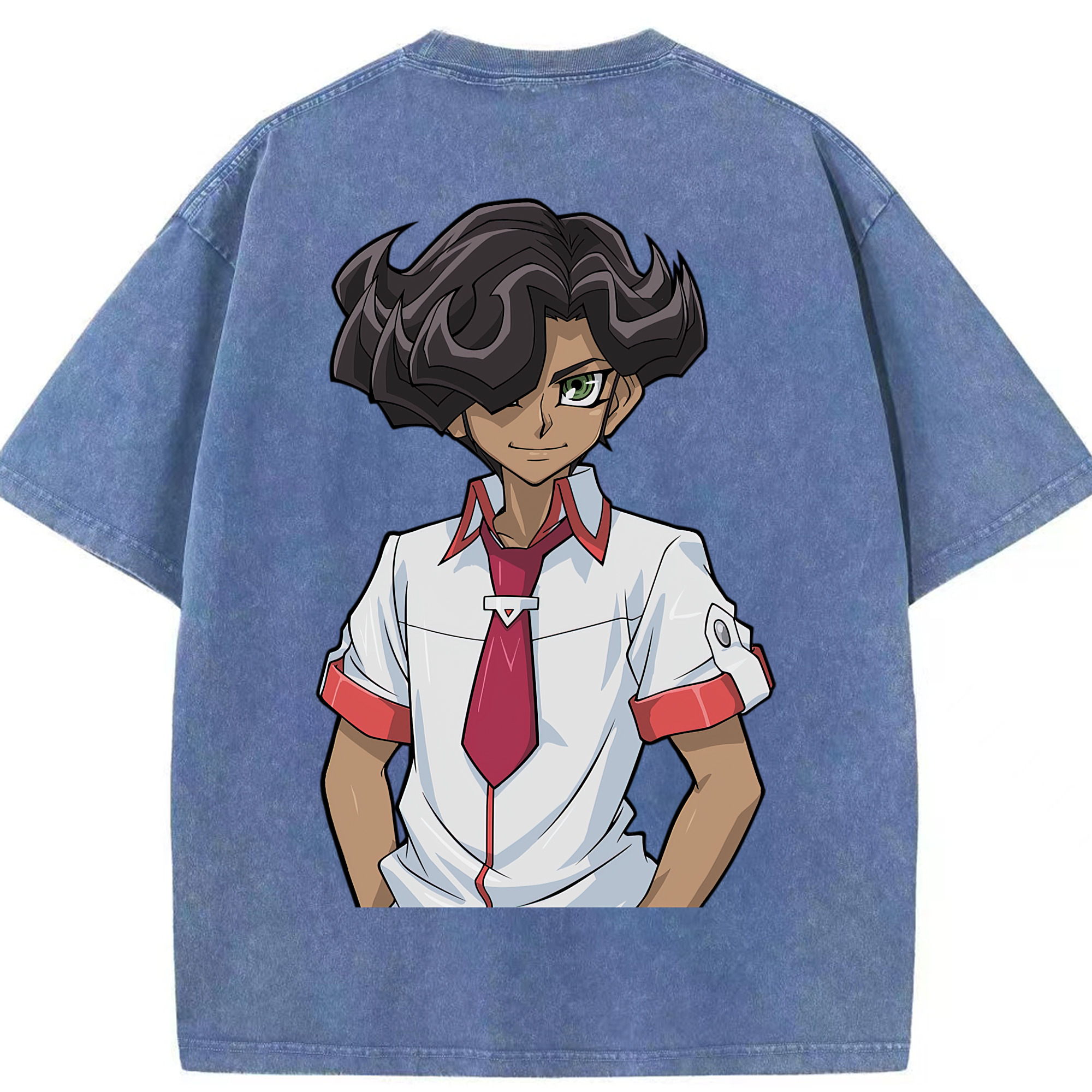 （画像用） 遊☆戯☆王 Yu-Gi-Oh! 綿100% ヴィンテージ風 半袖Tシャツ（背面プリント）