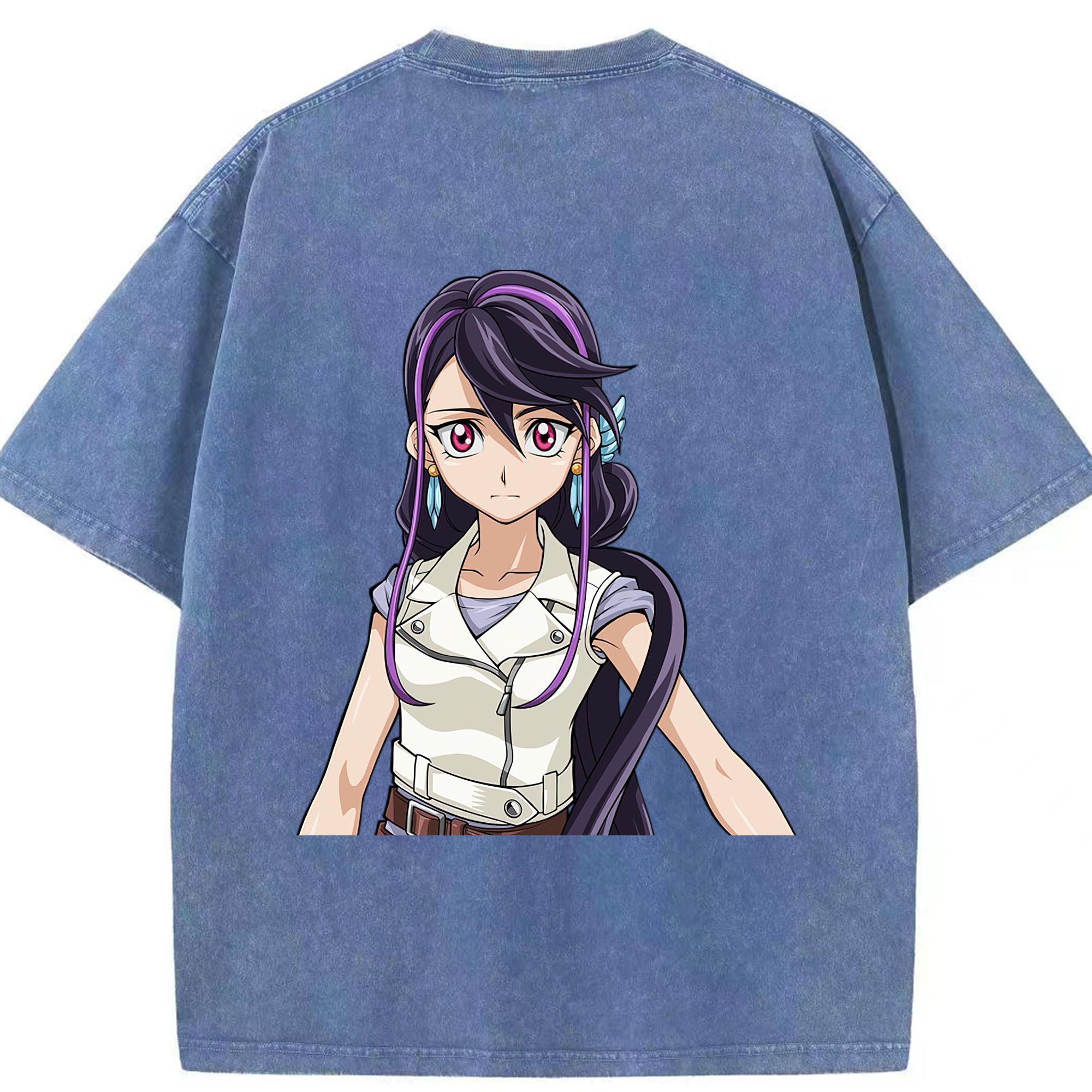 （画像用） 遊☆戯☆王 Yu-Gi-Oh! 綿100% ヴィンテージ風 半袖Tシャツ（背面プリント）