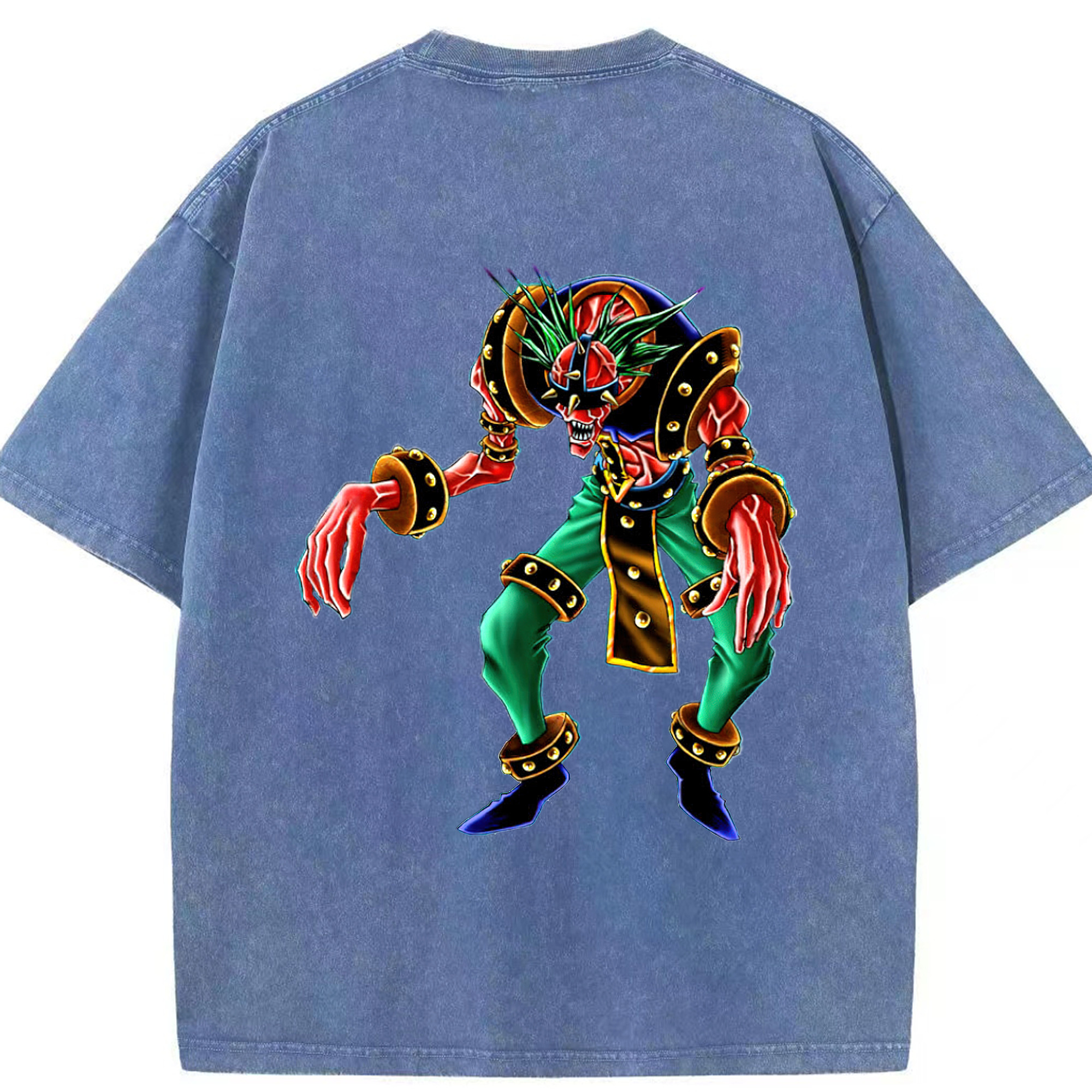 （画像用） 遊☆戯☆王 Yu-Gi-Oh! 綿100% ヴィンテージ風 半袖Tシャツ（背面プリント）