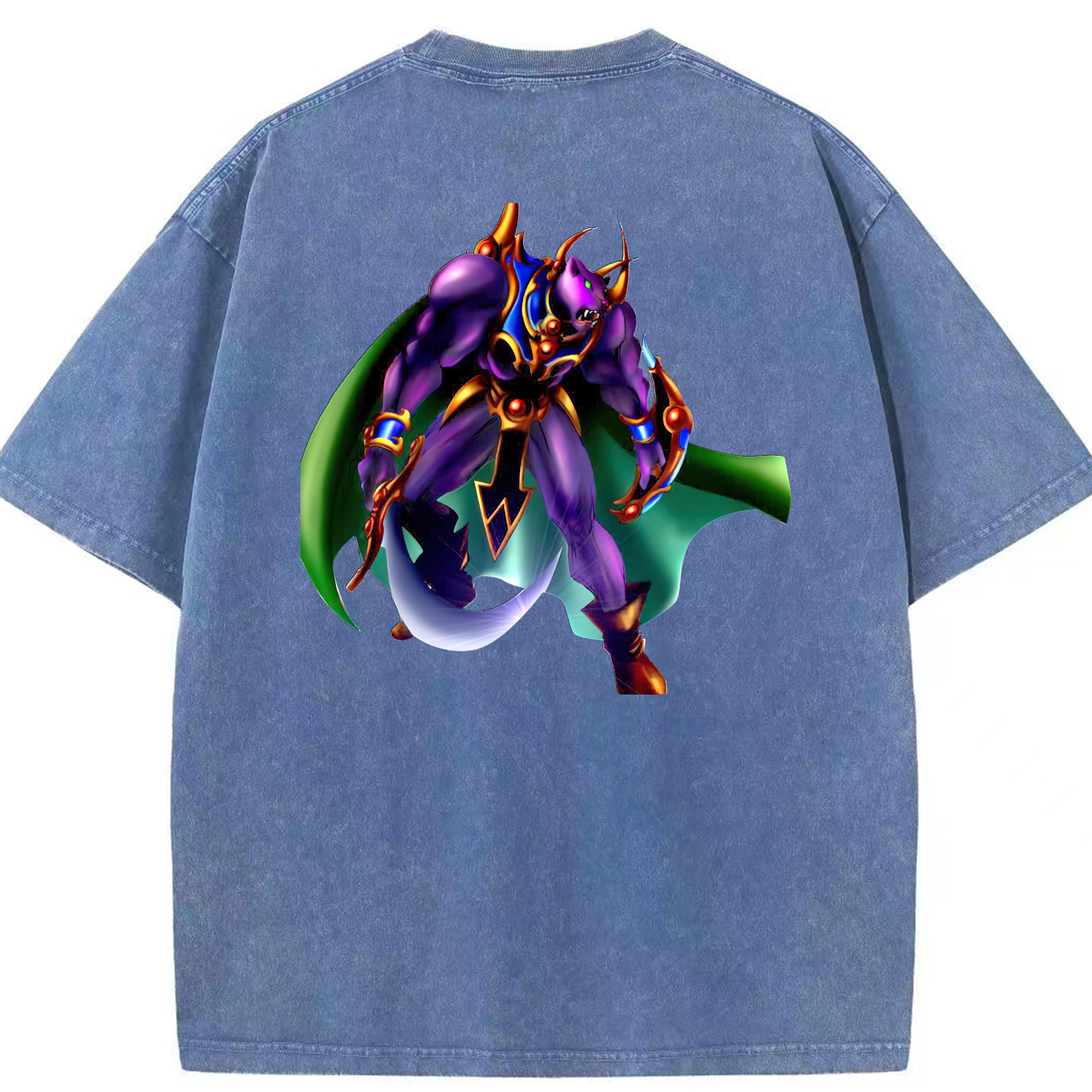 （画像用） 遊☆戯☆王 Yu-Gi-Oh! 綿100% ヴィンテージ風 半袖Tシャツ（背面プリント）