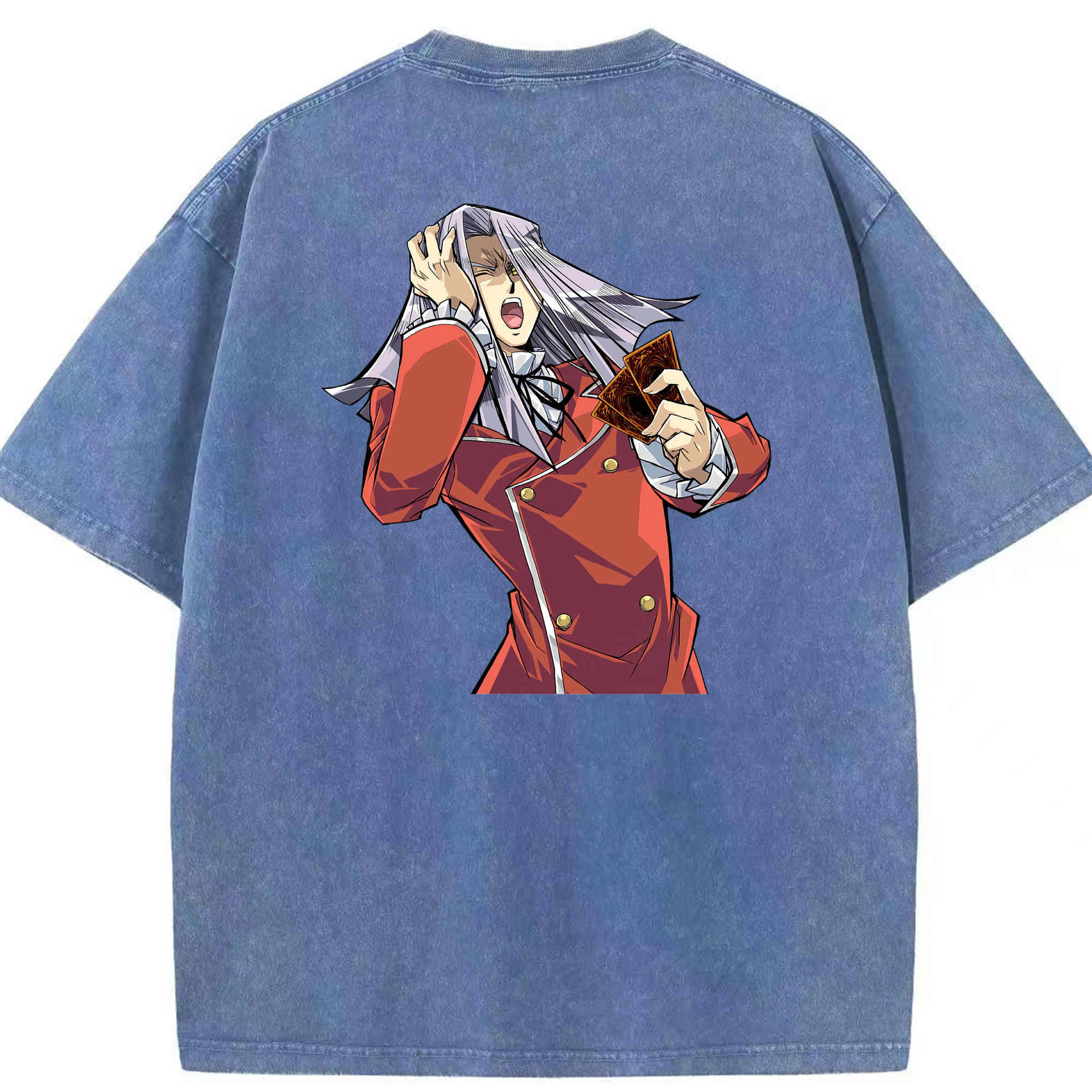 （画像用） 遊☆戯☆王 Yu-Gi-Oh! 綿100% ヴィンテージ風 半袖Tシャツ（背面プリント）