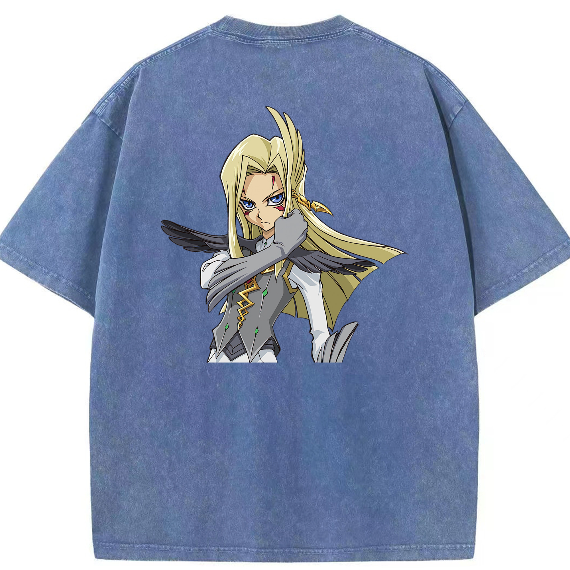 （画像用） 遊☆戯☆王 Yu-Gi-Oh! 綿100% ヴィンテージ風 半袖Tシャツ（背面プリント）